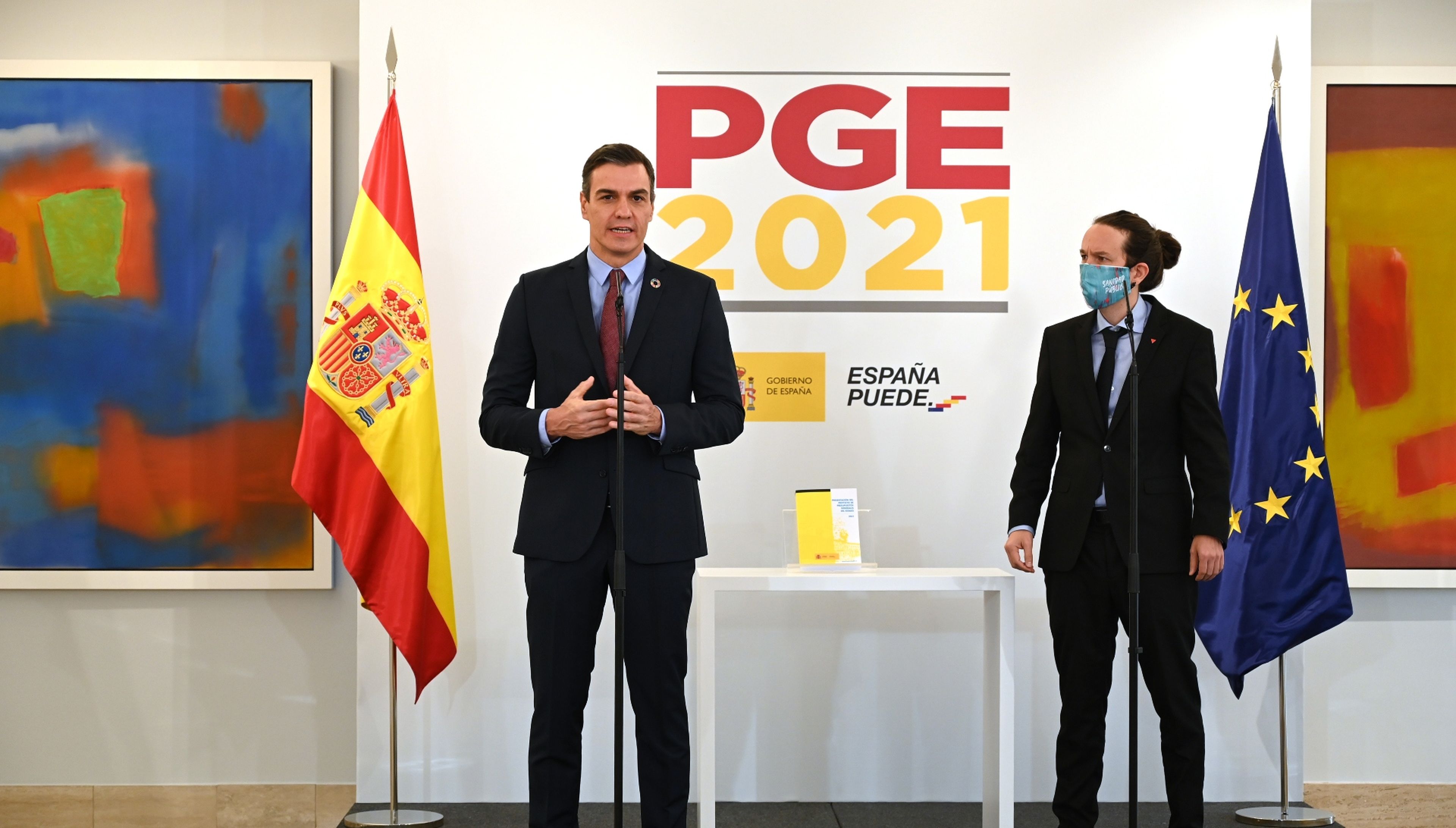 El presidente del Gobierno, Pedro Sánchez, y el veicepresidente segundo, Pablo Iglesias