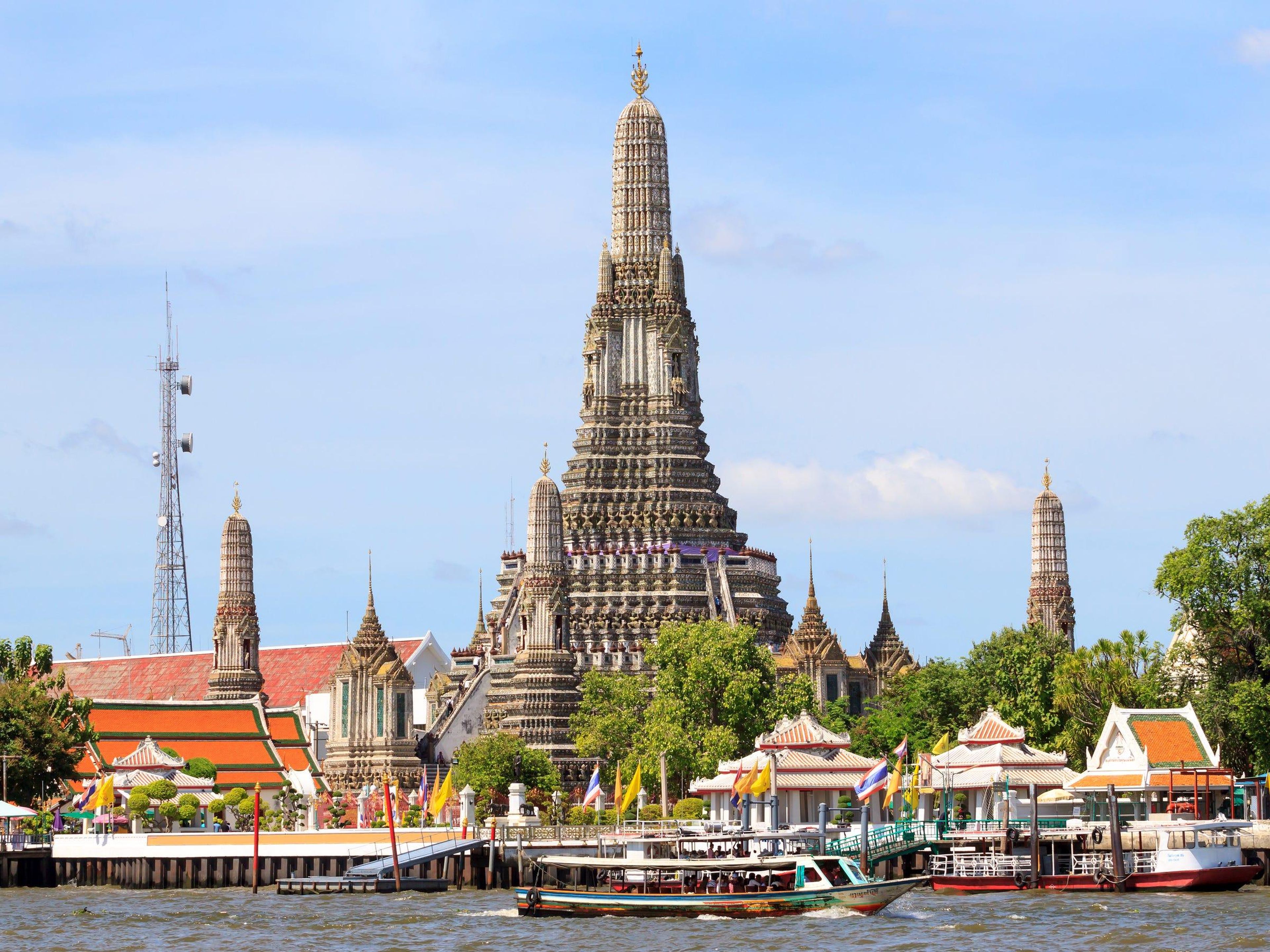 El templo de Wat Arun en Bangkok.