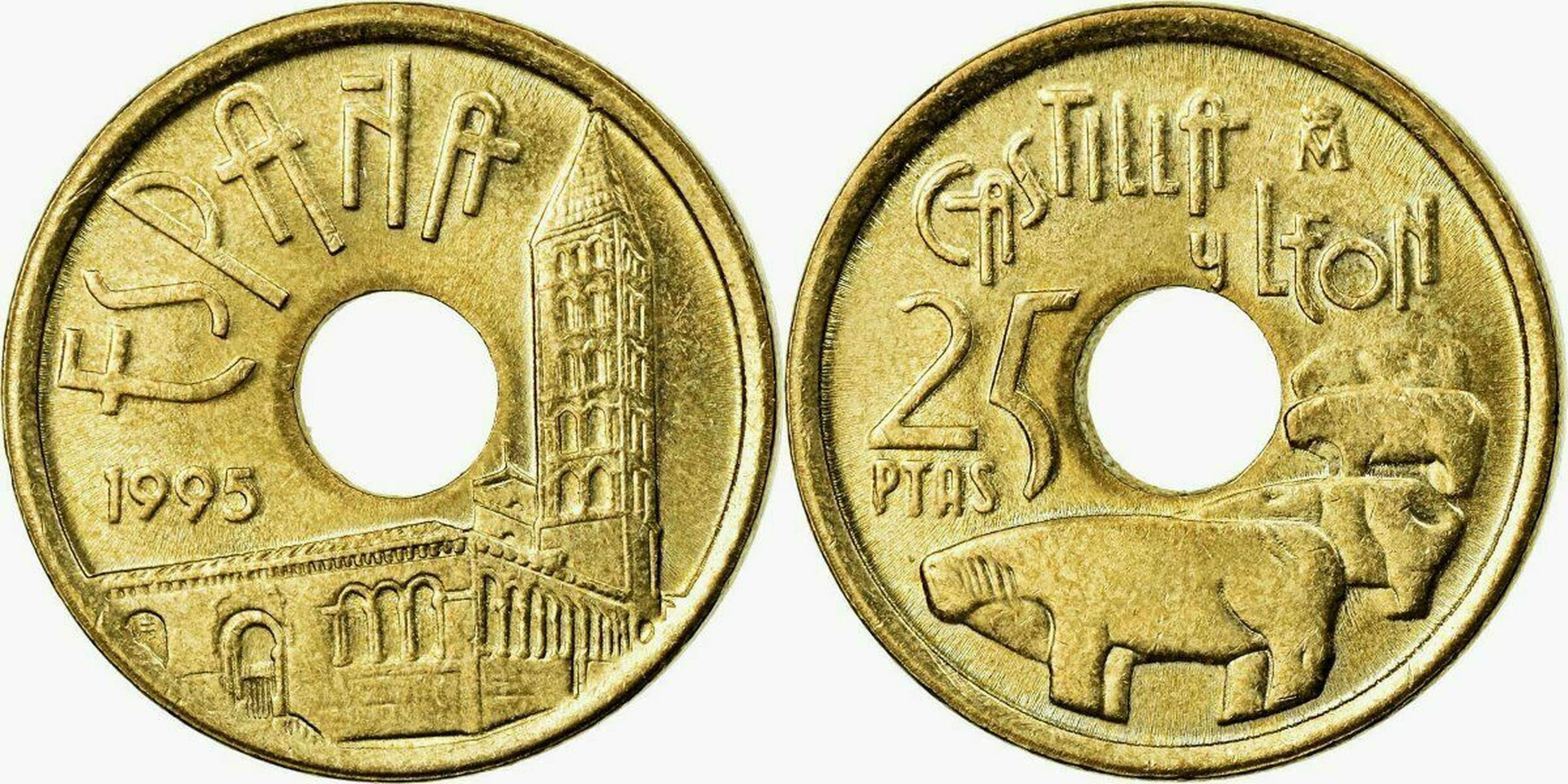 25 pesetas de 1995