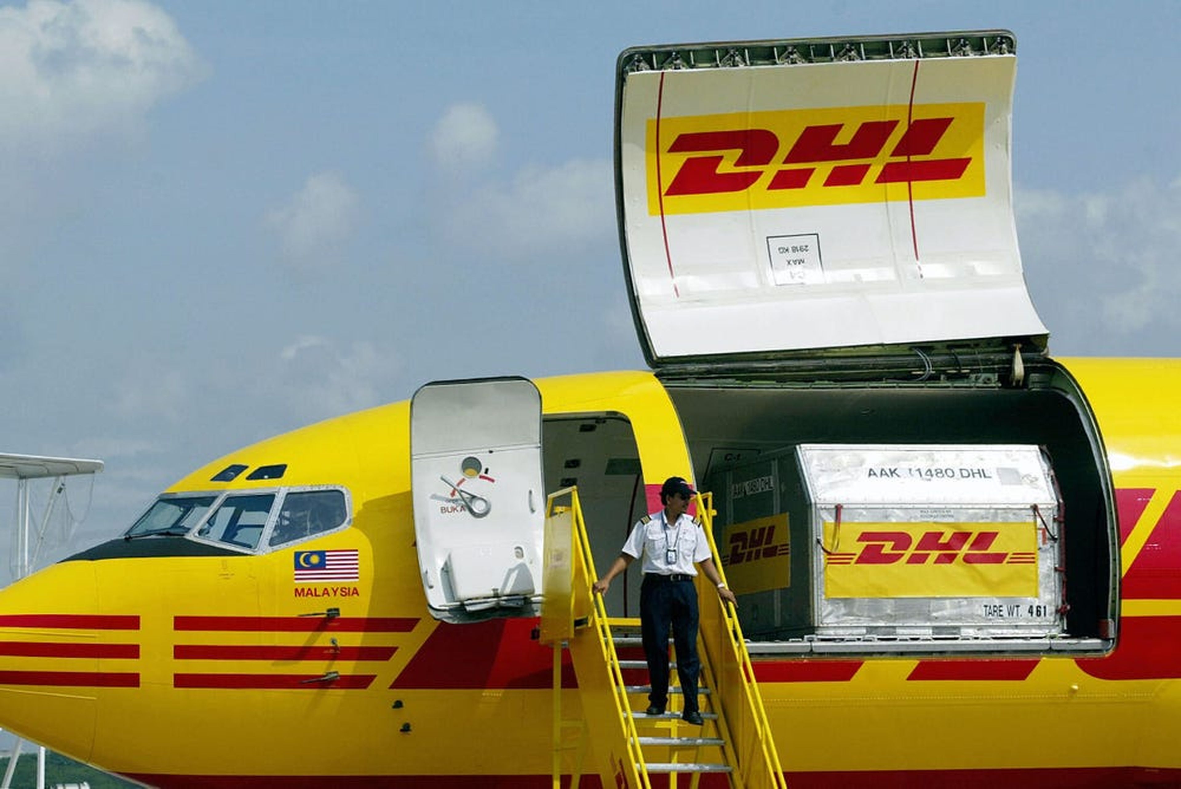 Avión de carga de DHL.
