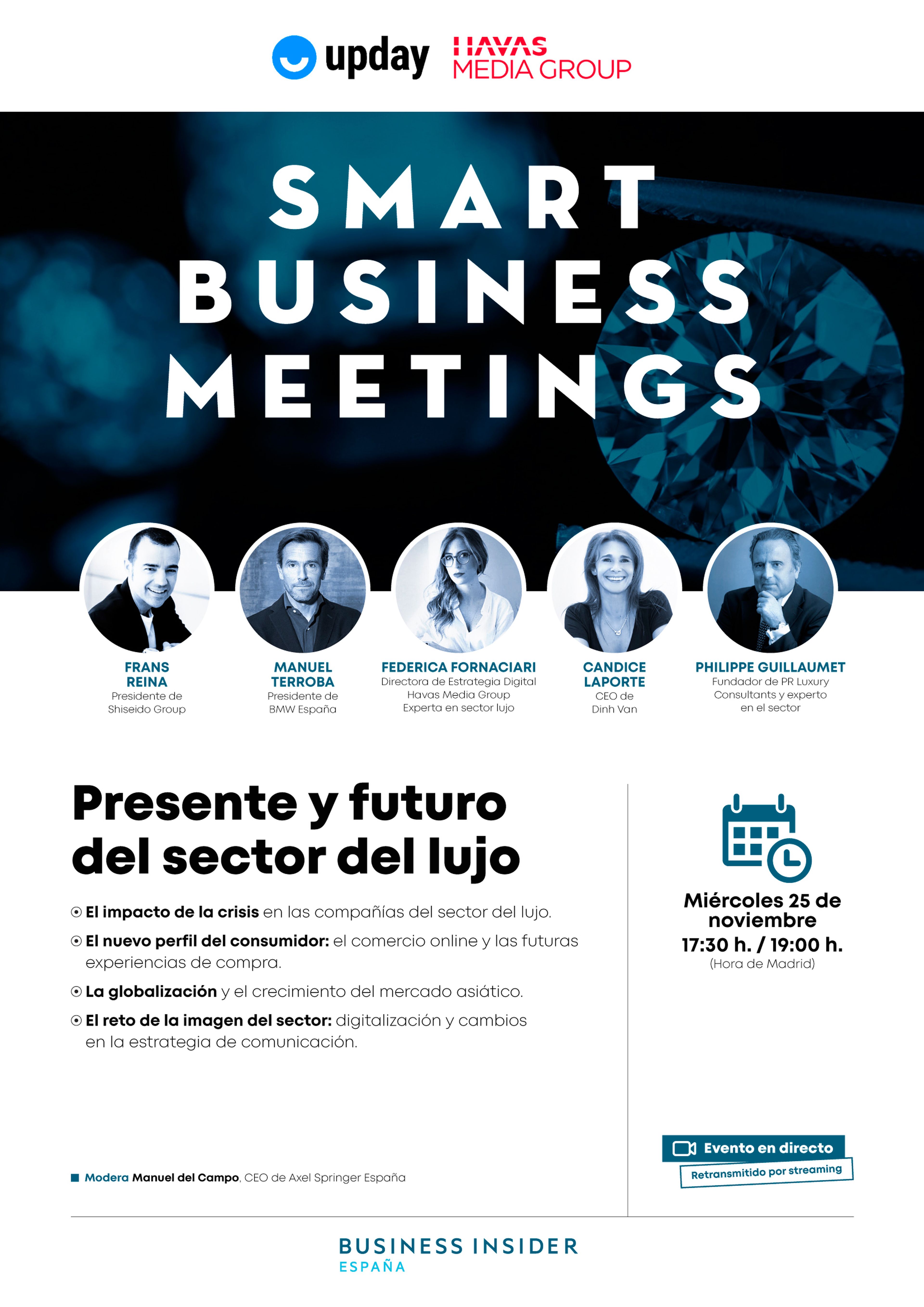 Cartel del Smart Business Meeting del sector del lujo