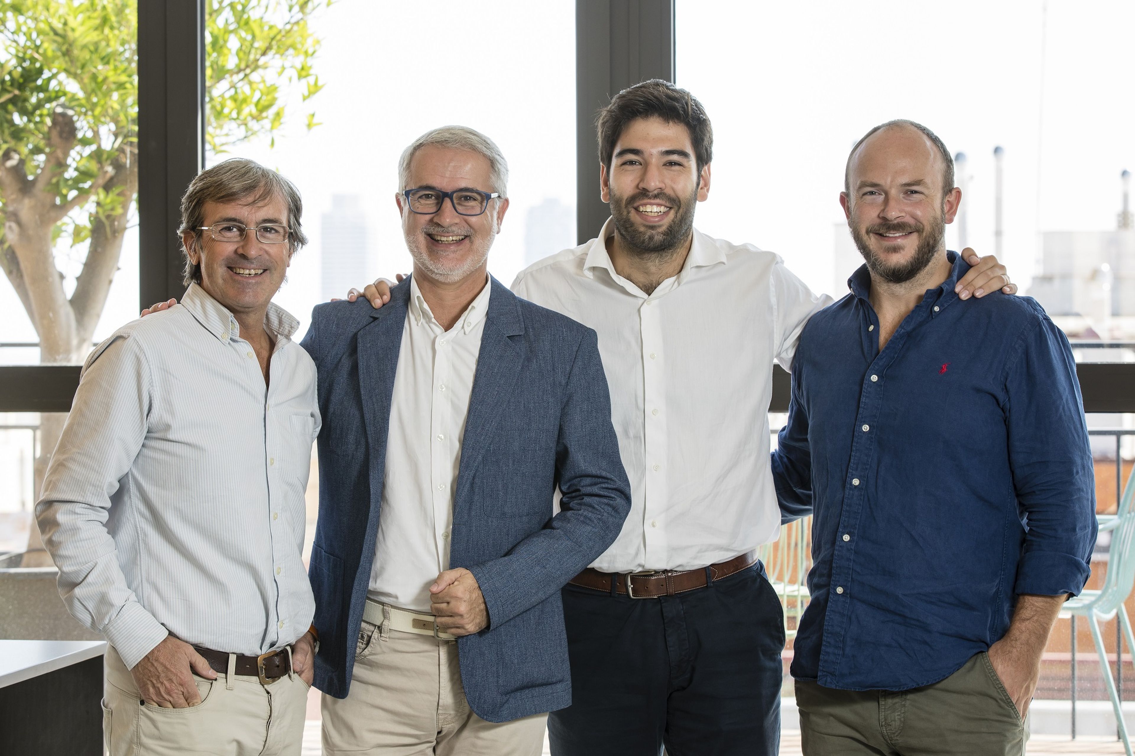 El equipo fundador de bnc10, formado por David Muntanyà, Manel Vallet, Albert Llorens y William McCahey.
