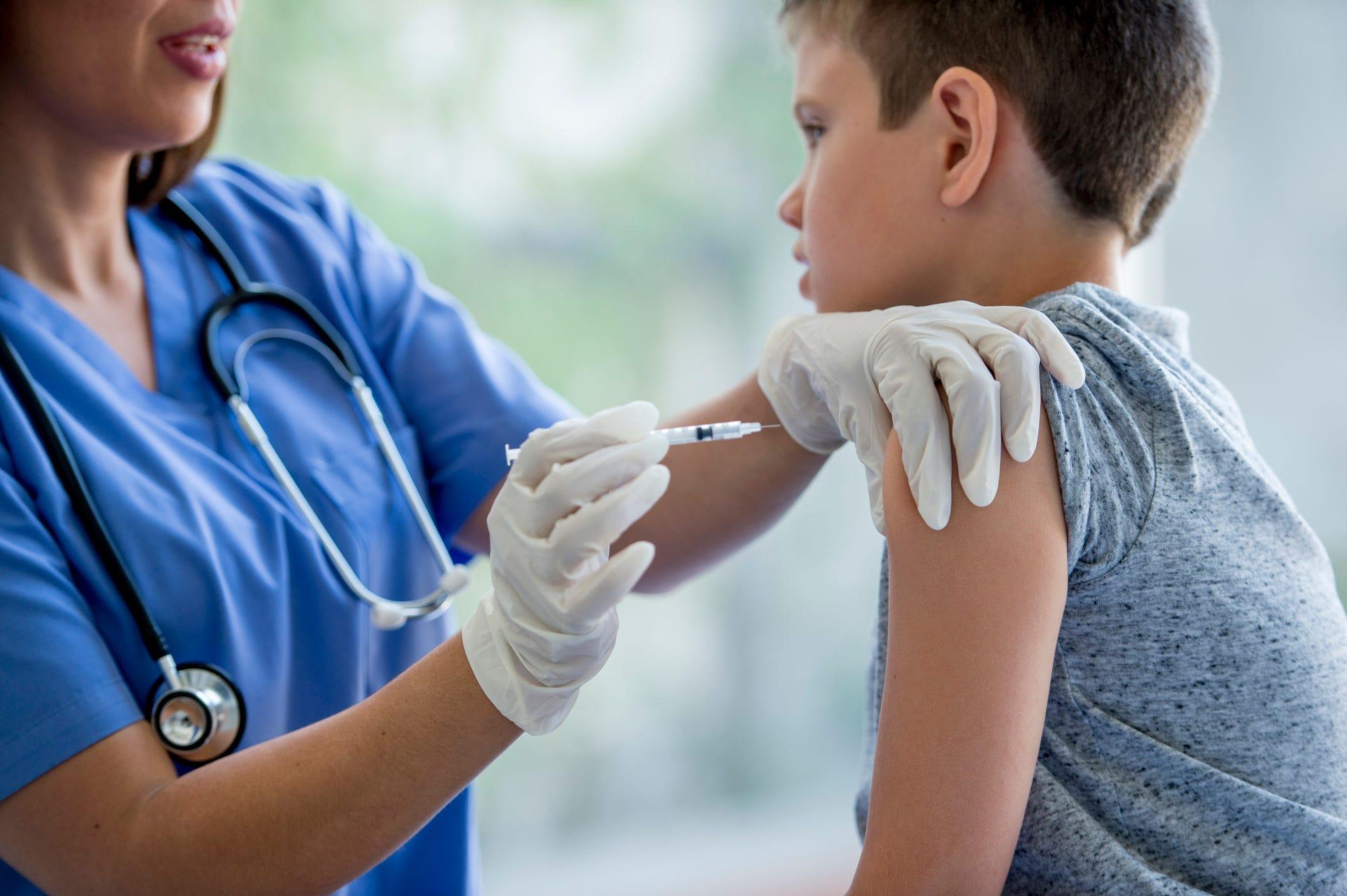 Vacuna contra la gripe en niños.