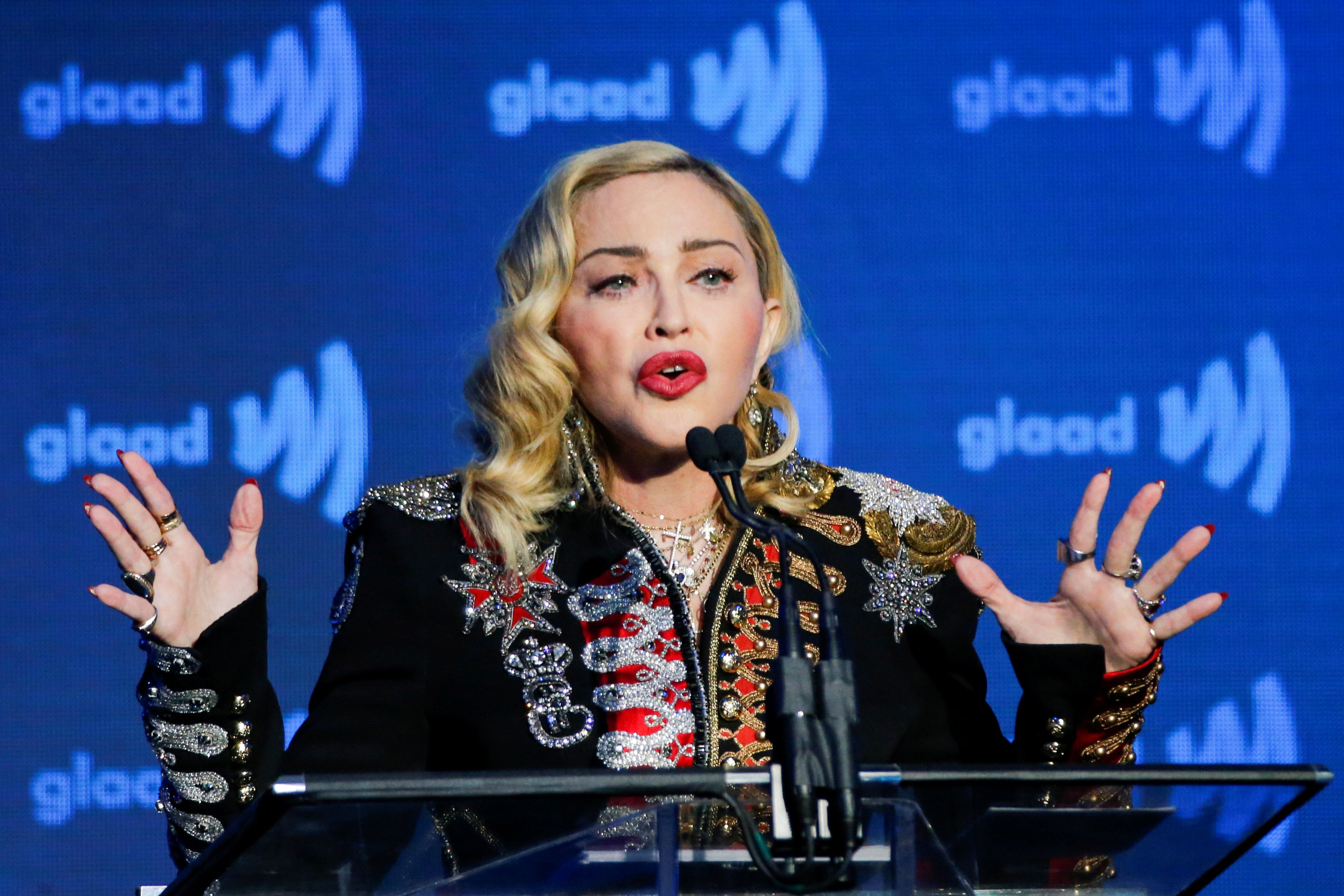 Madonna, en los premios Glaad de 2019.