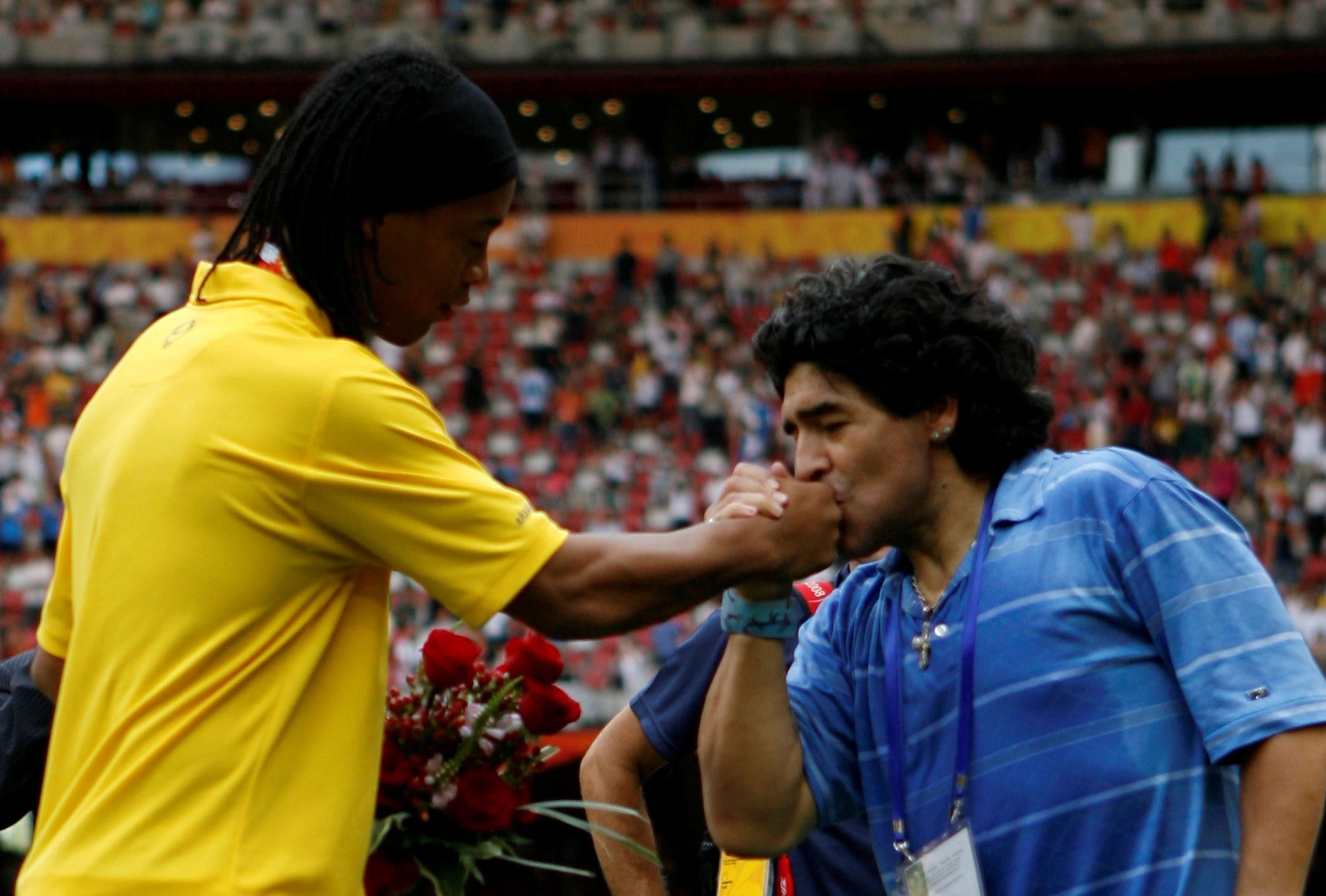 Maradona y Ronaldinho