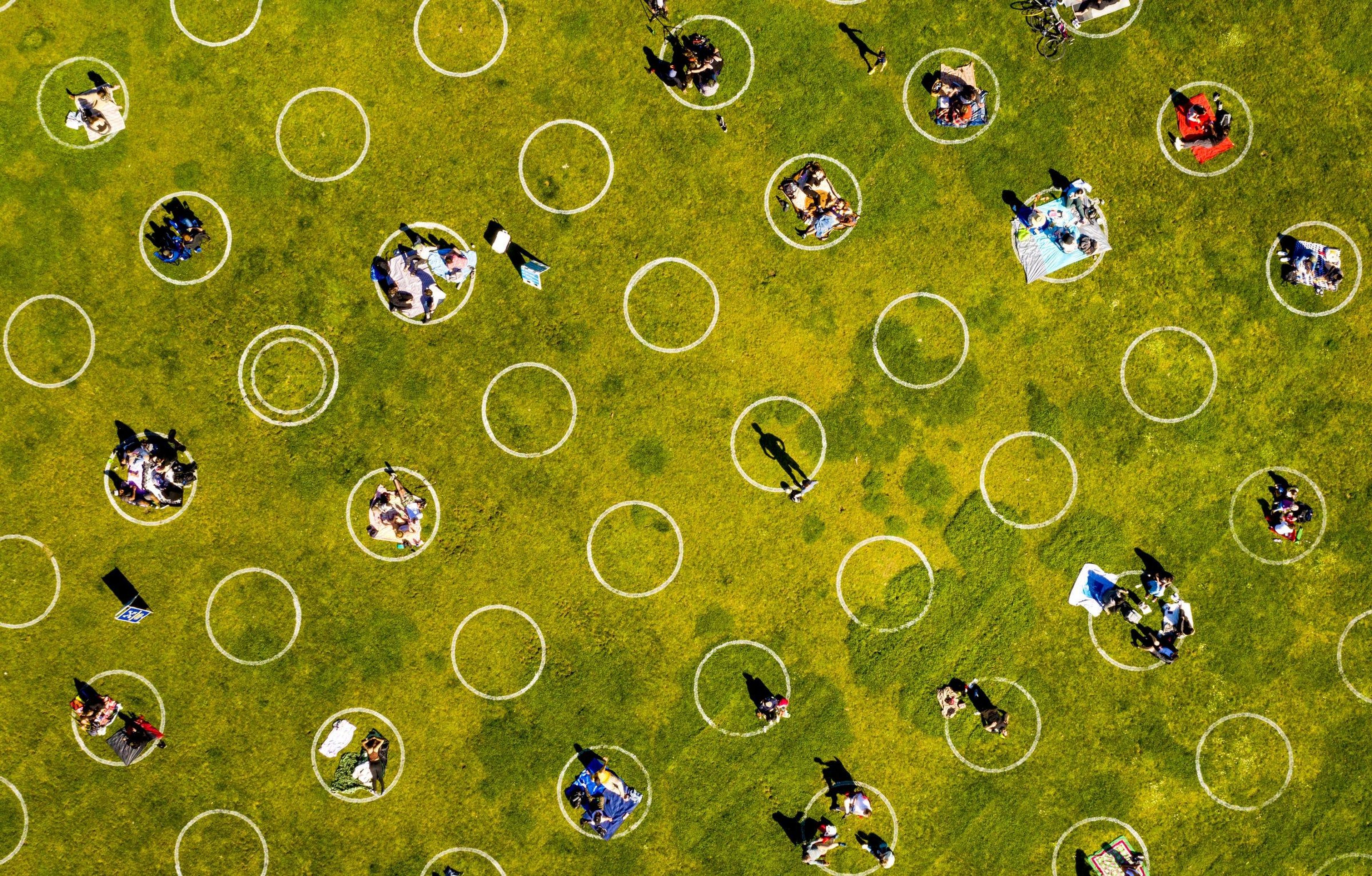 coronavirus park circles