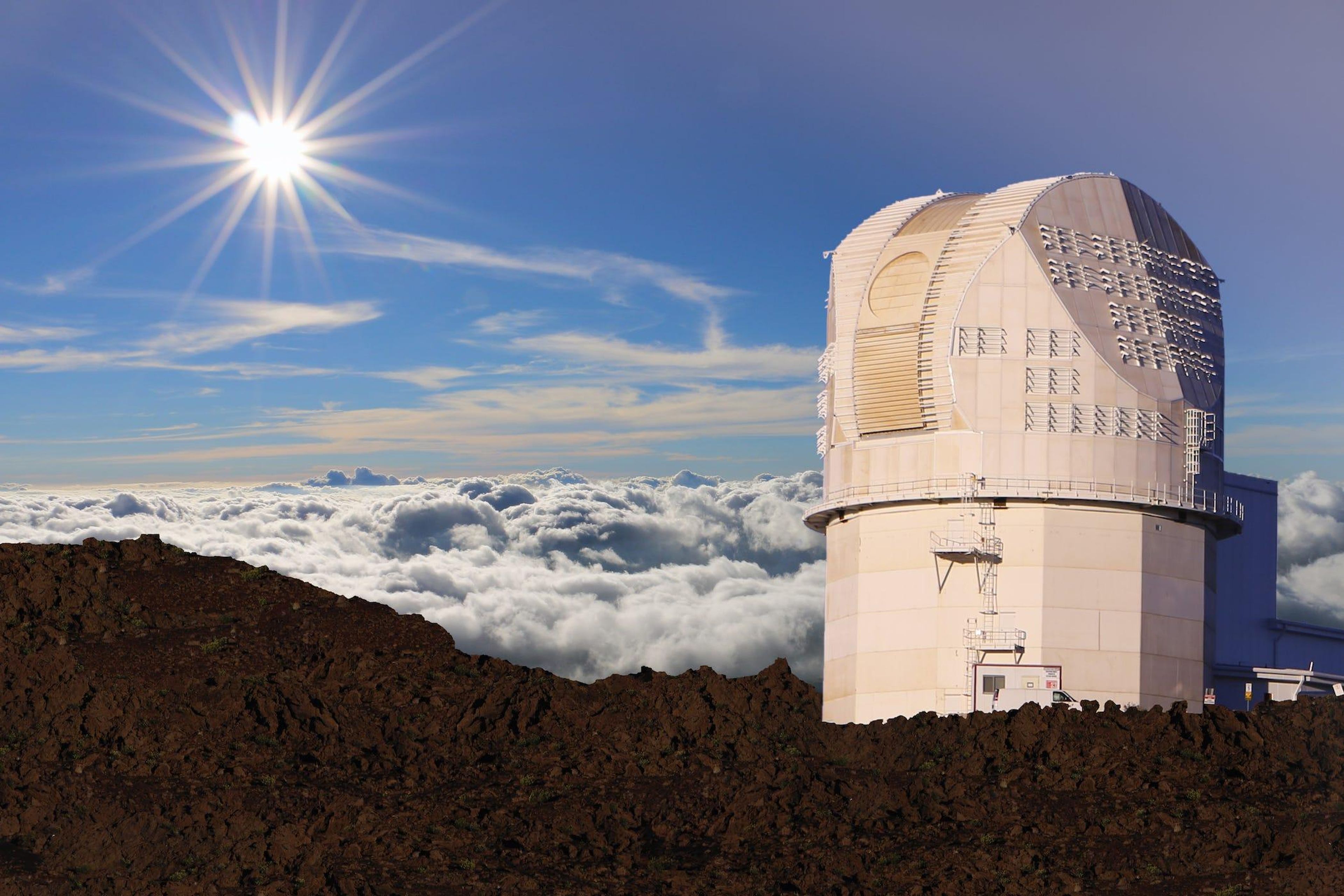 The Inouye Solar Telescope sits near the summit of Haleakalā in Maui, Hawai'i.