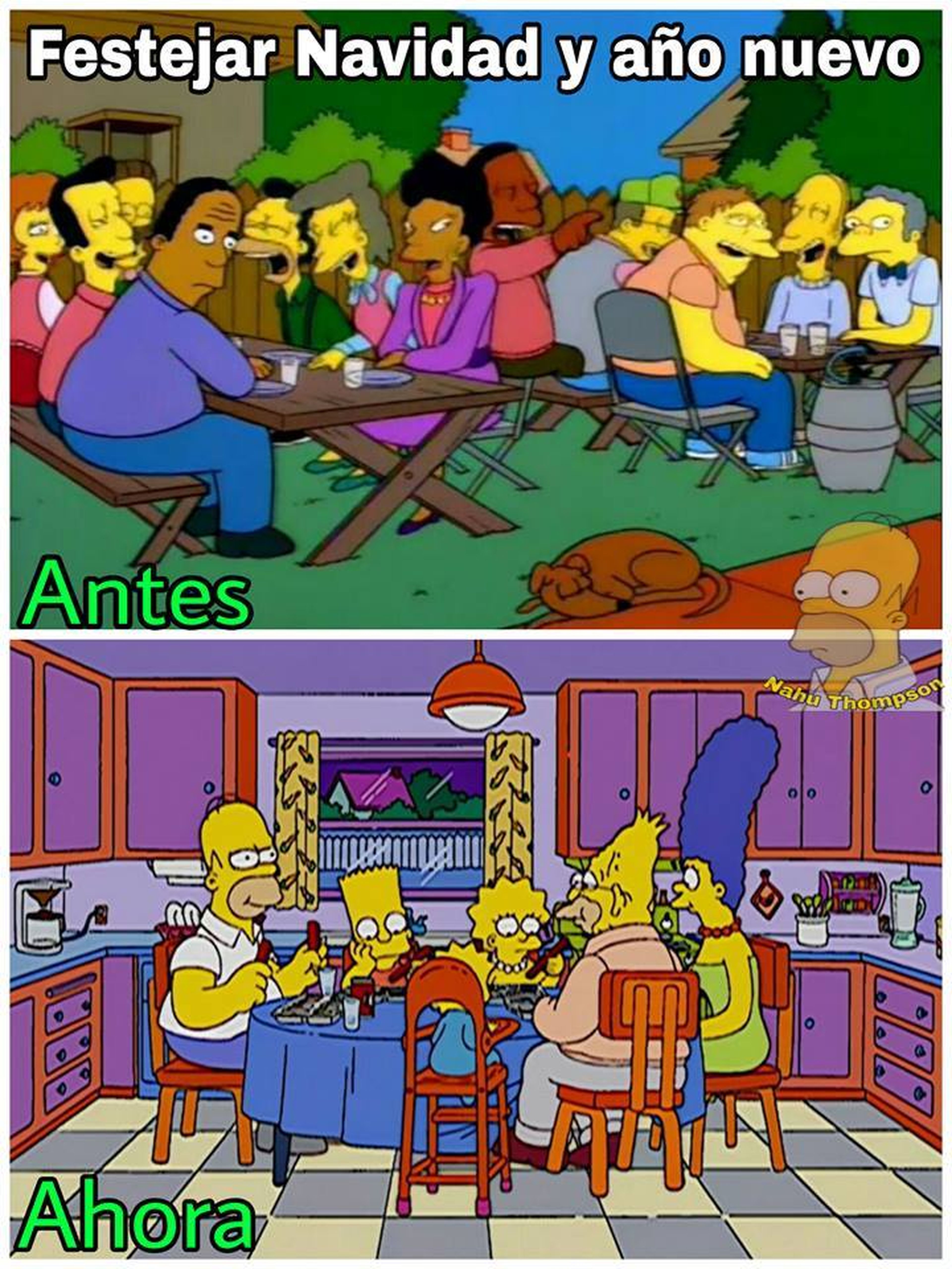 Meme Simpsons Navidad