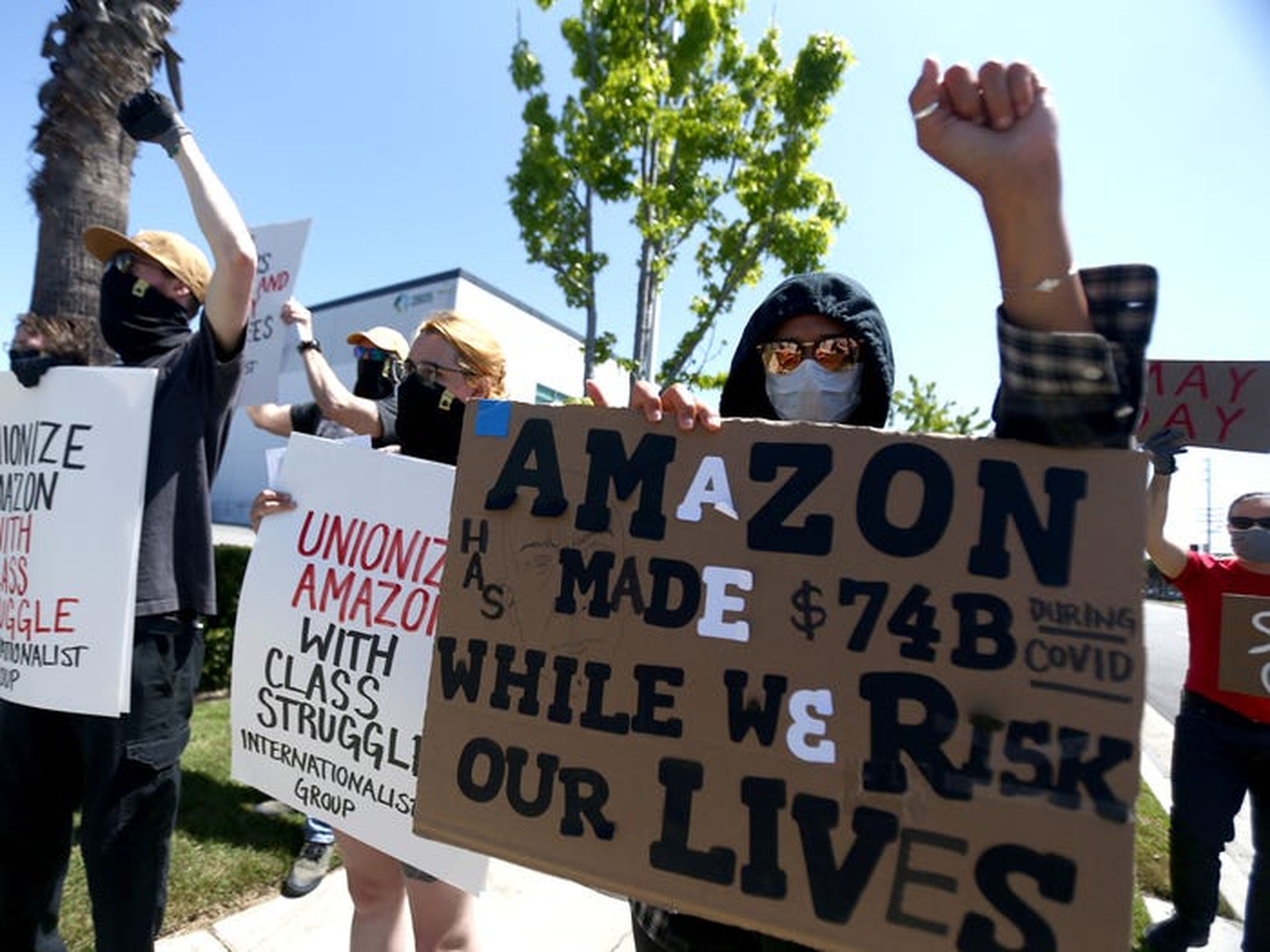 Protestas de los trabajadores de Amazon