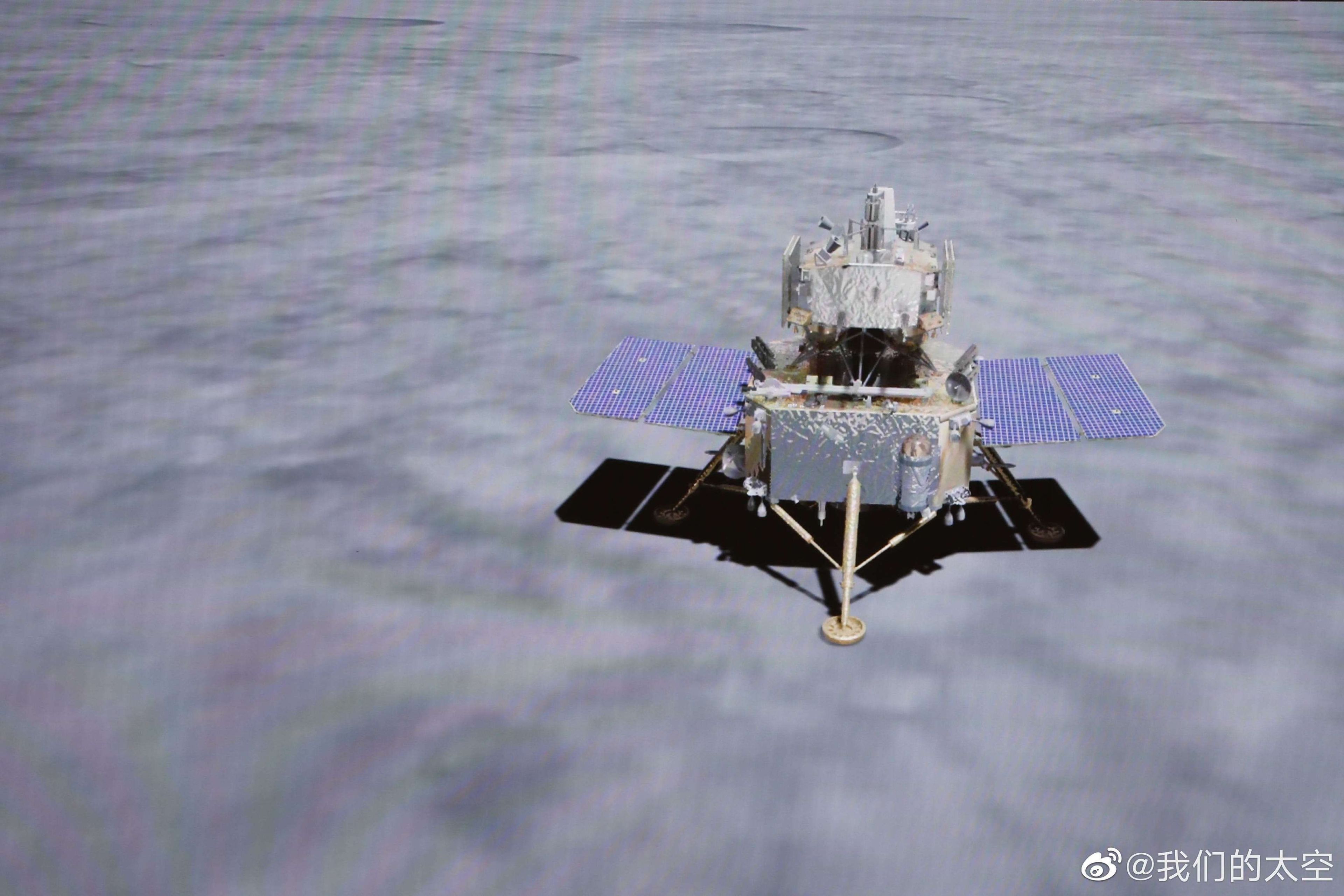 Una representación de la sonda Chang'e-5.