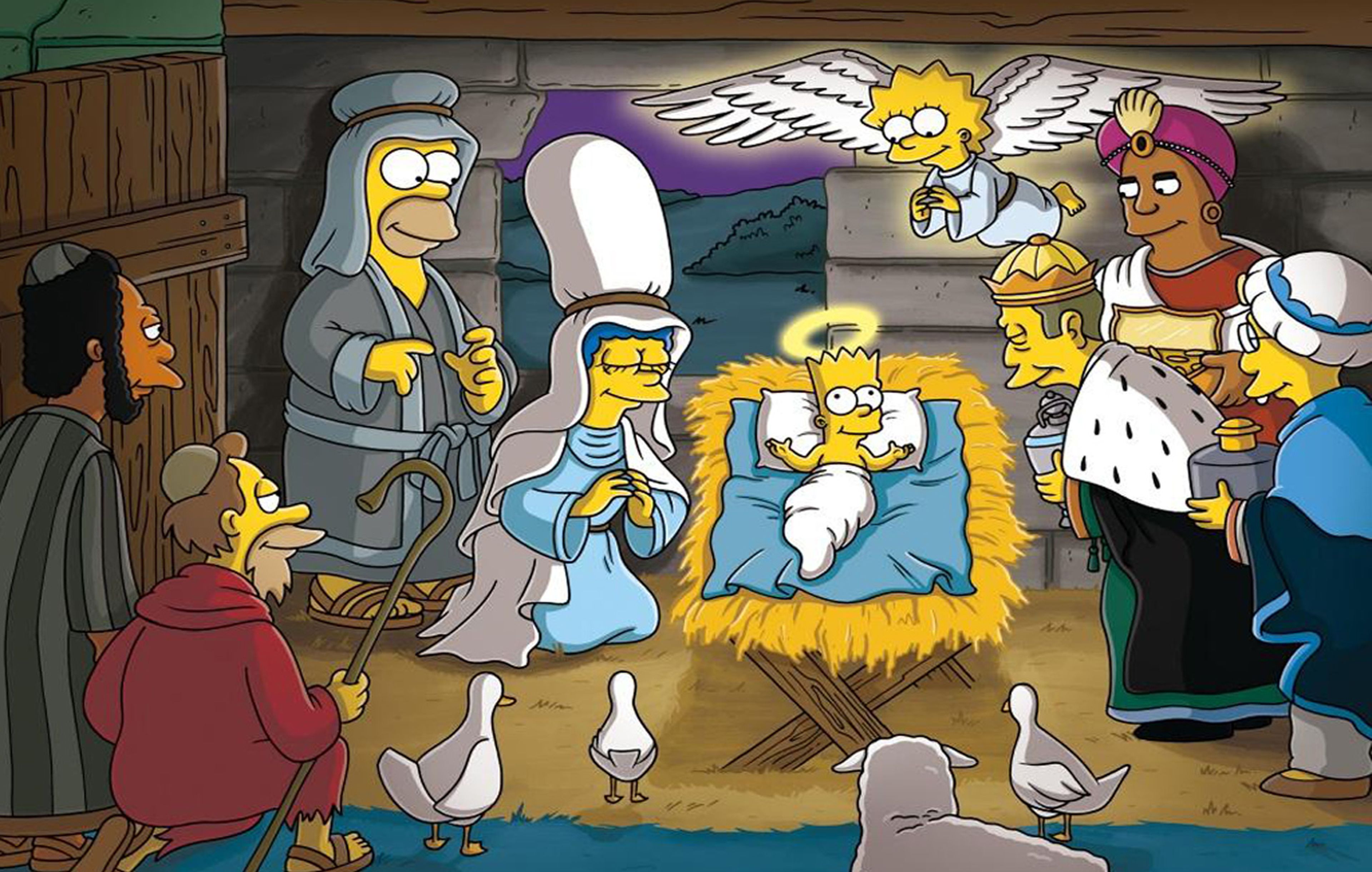 Simpson en Navidad: gifs y videos para felicitar navidad