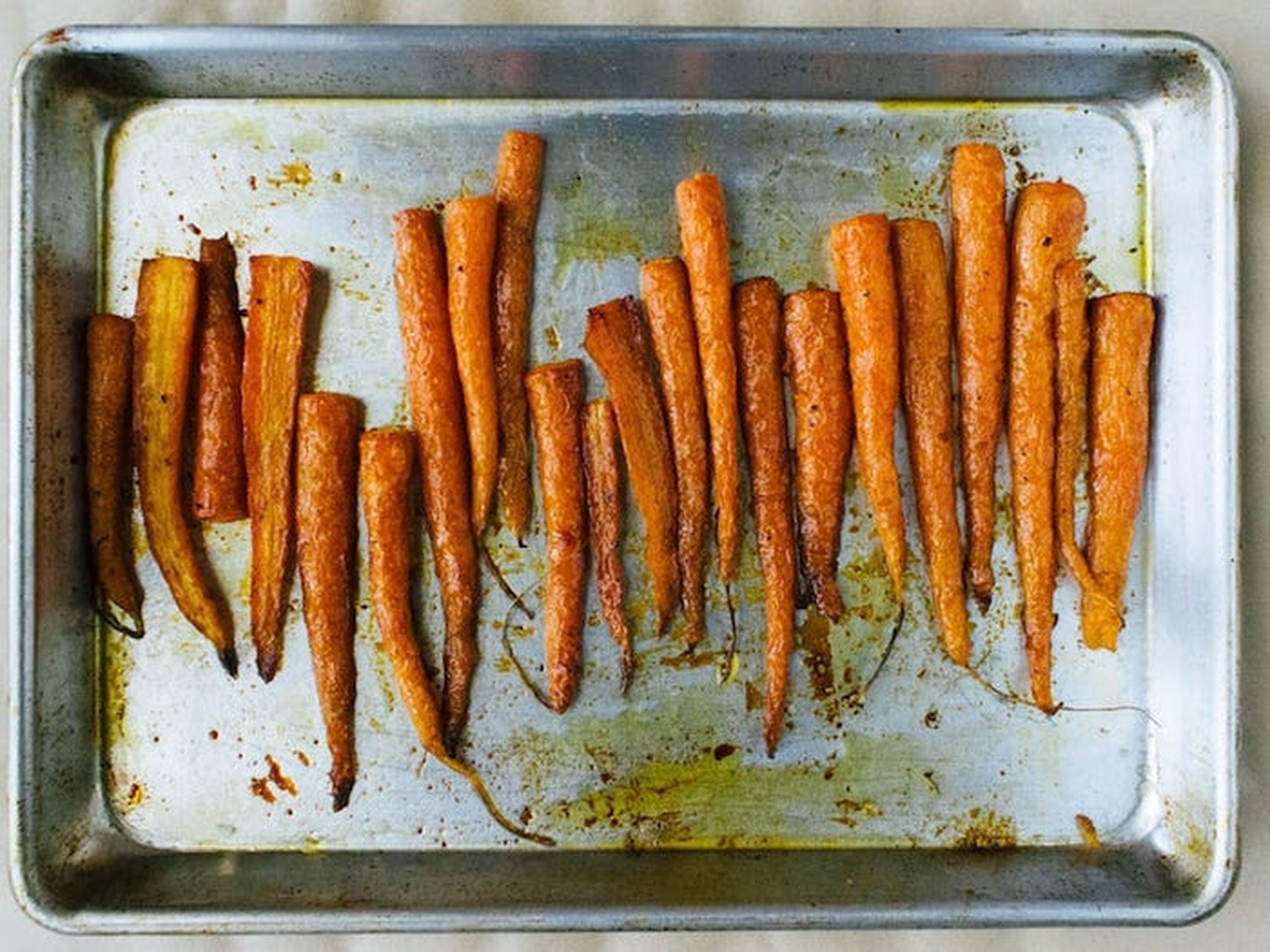 Las zanahorias tienen 53 calorías.