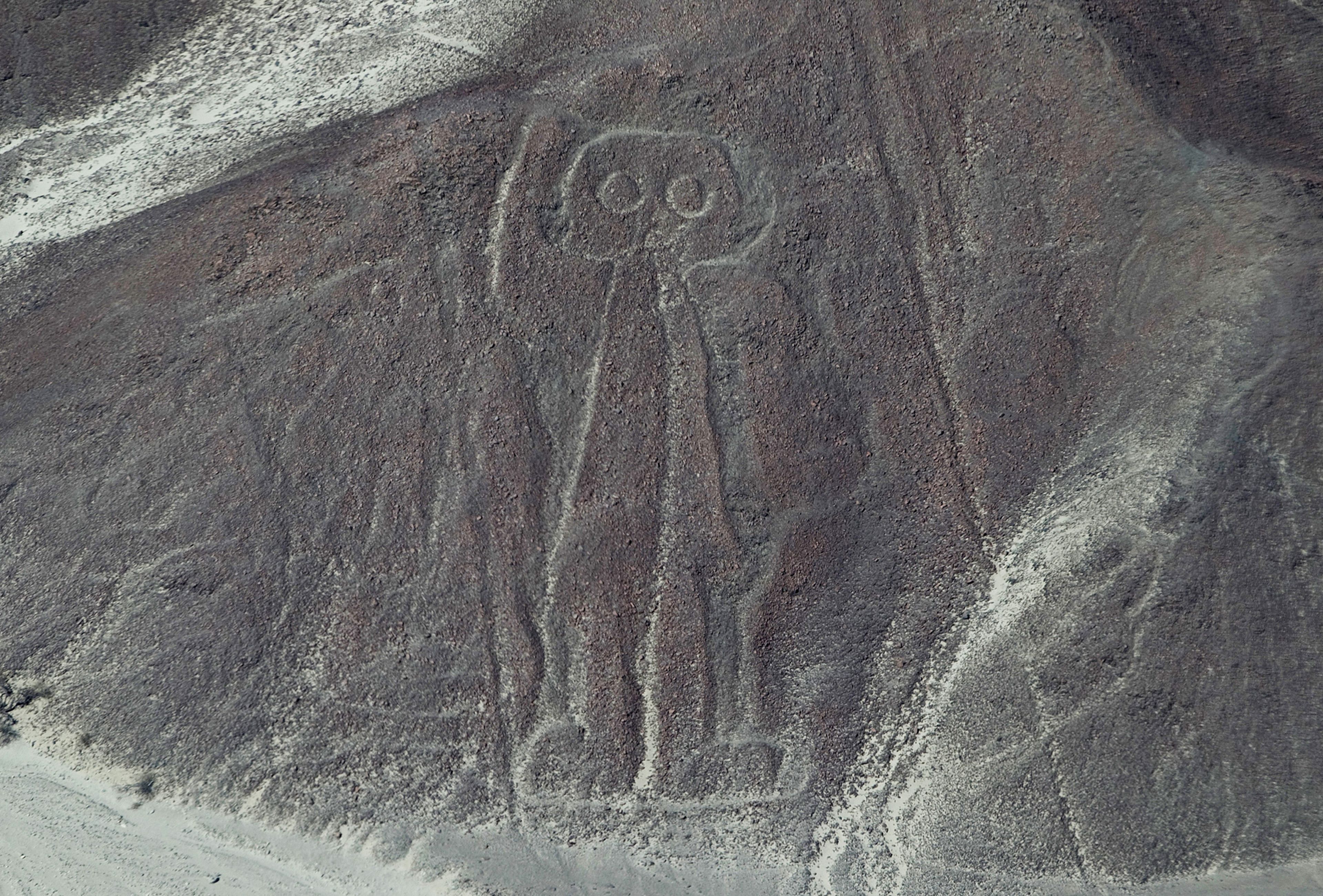 Imagen del 'astronauta' de las Líneas de Nazca.