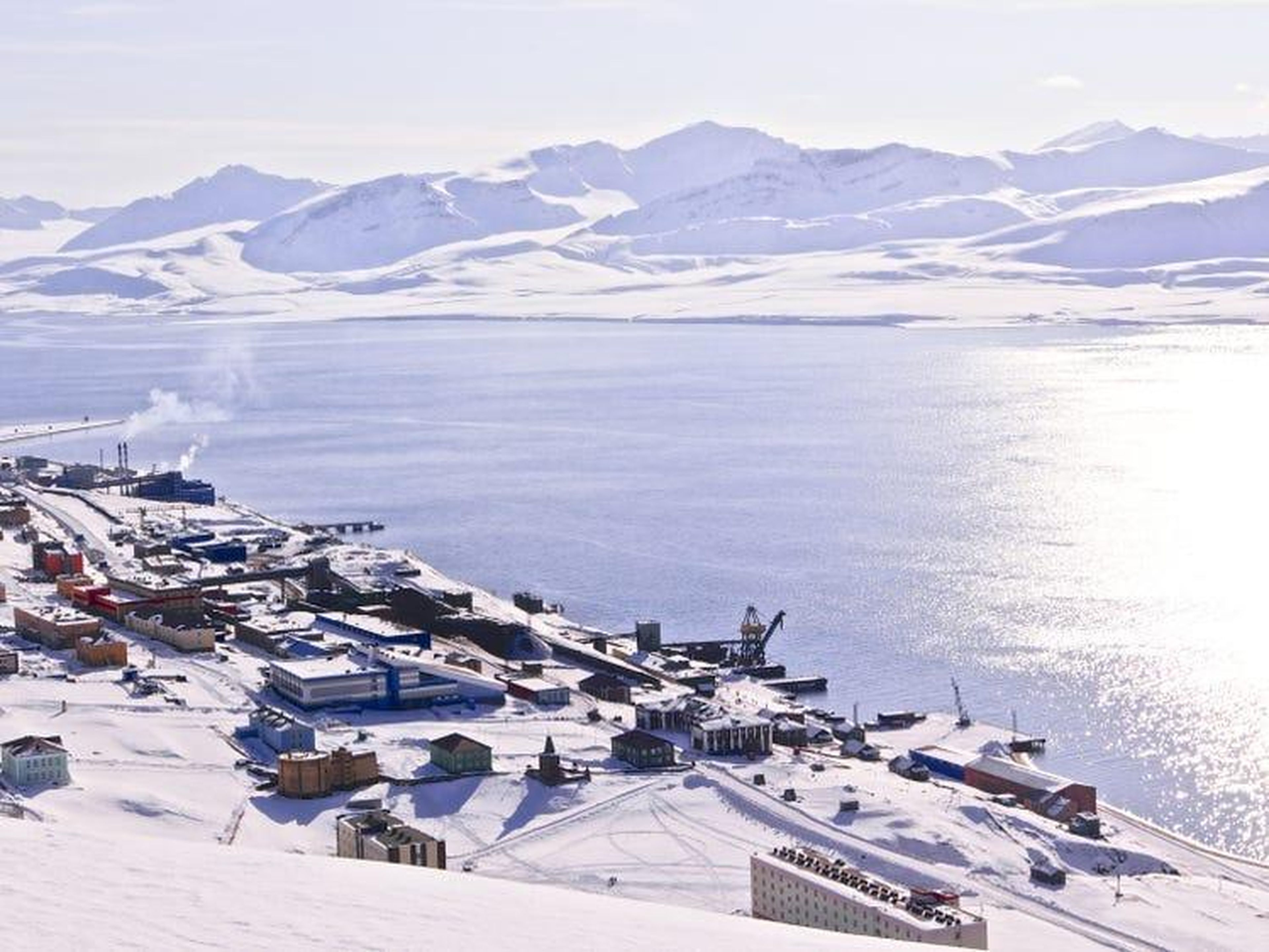 Barentsburg, uno de los asentamientos más pequeños de Svalbard.