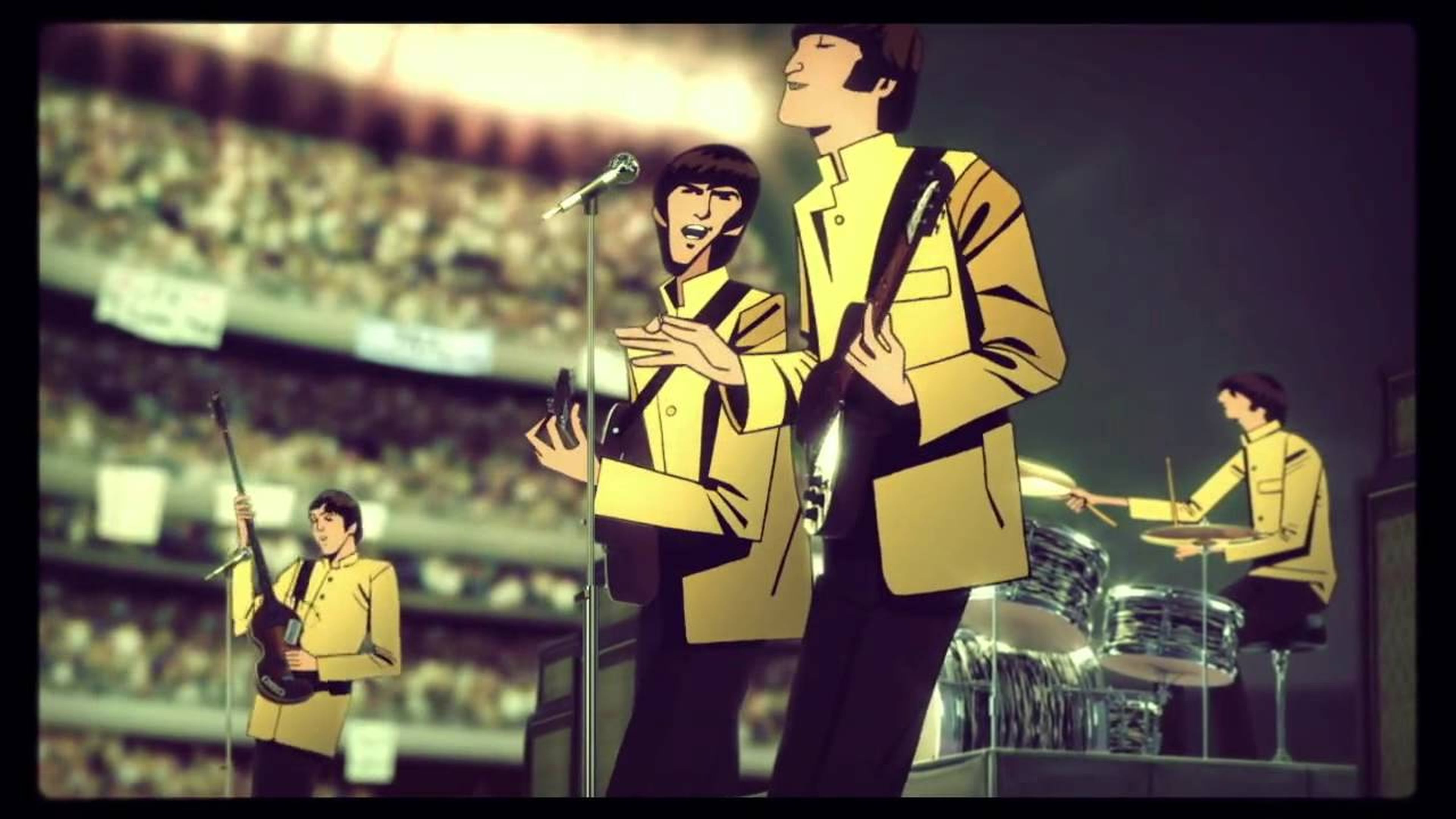 La introducción del videojuego The Beatles: Rock Band.