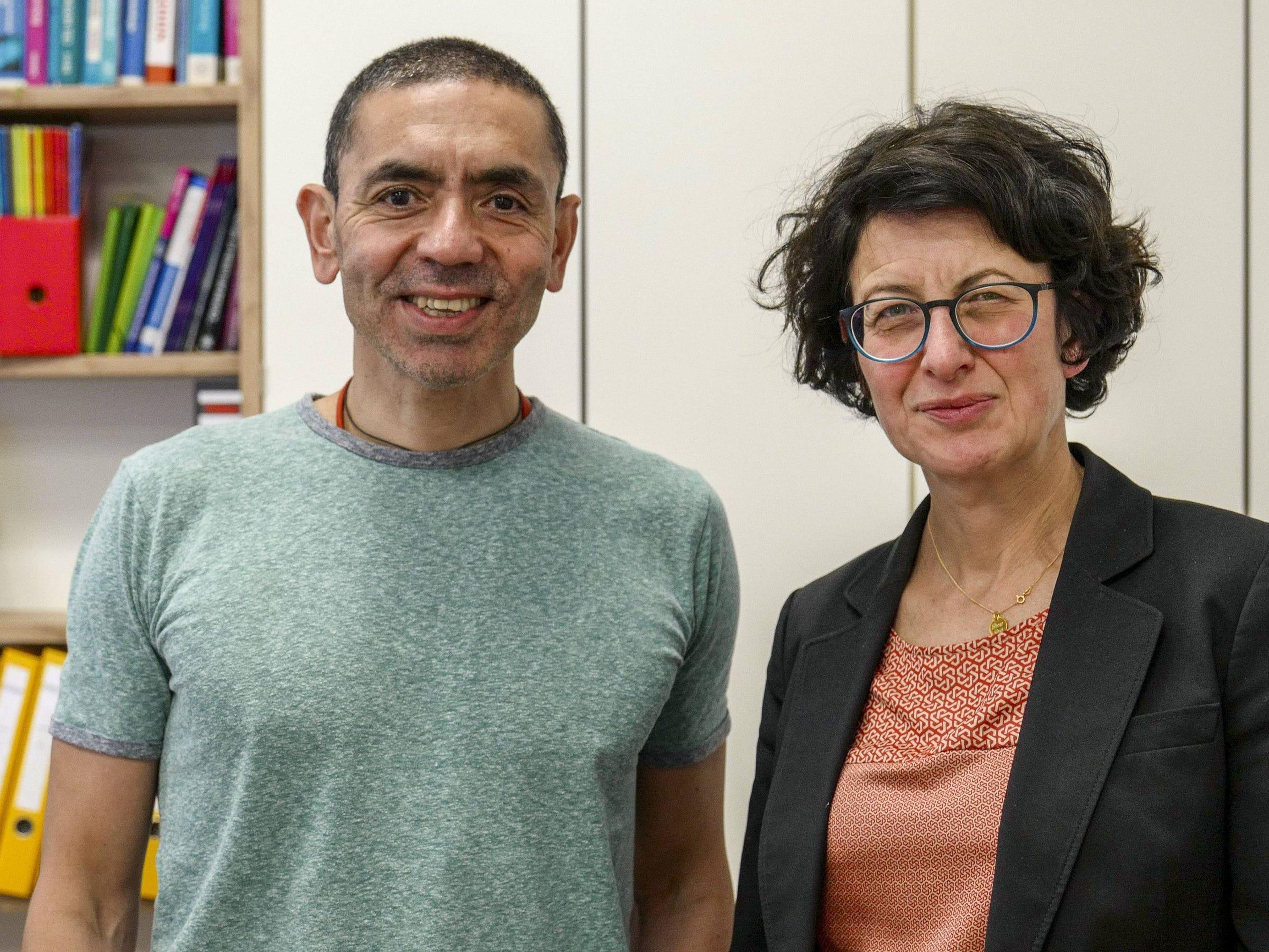 Ugur Sahin y Ozlem Tuereci, el matrimonio cofundador de BioNTech.