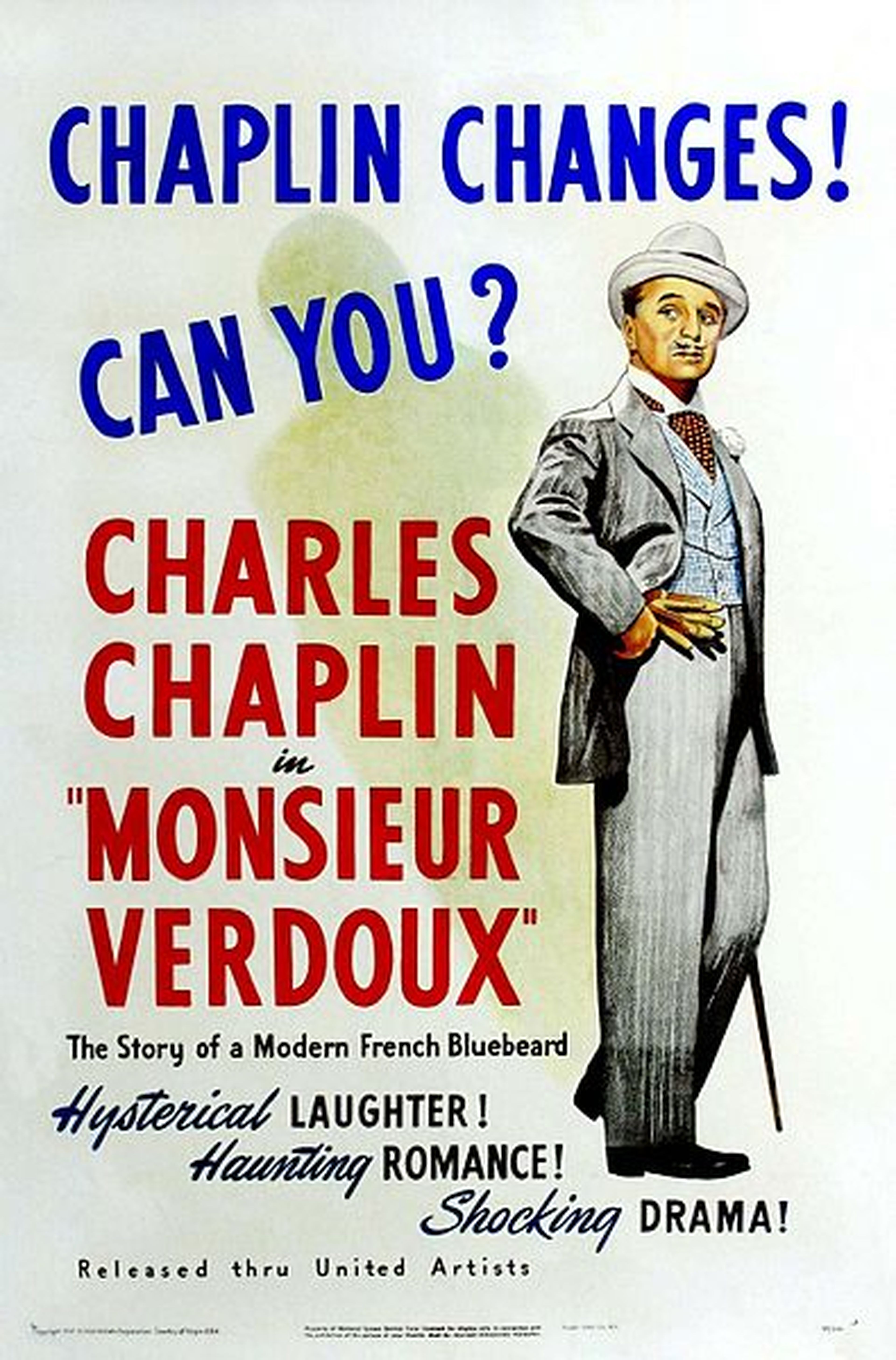 Monsieur Verdoux, películas de Chaplin