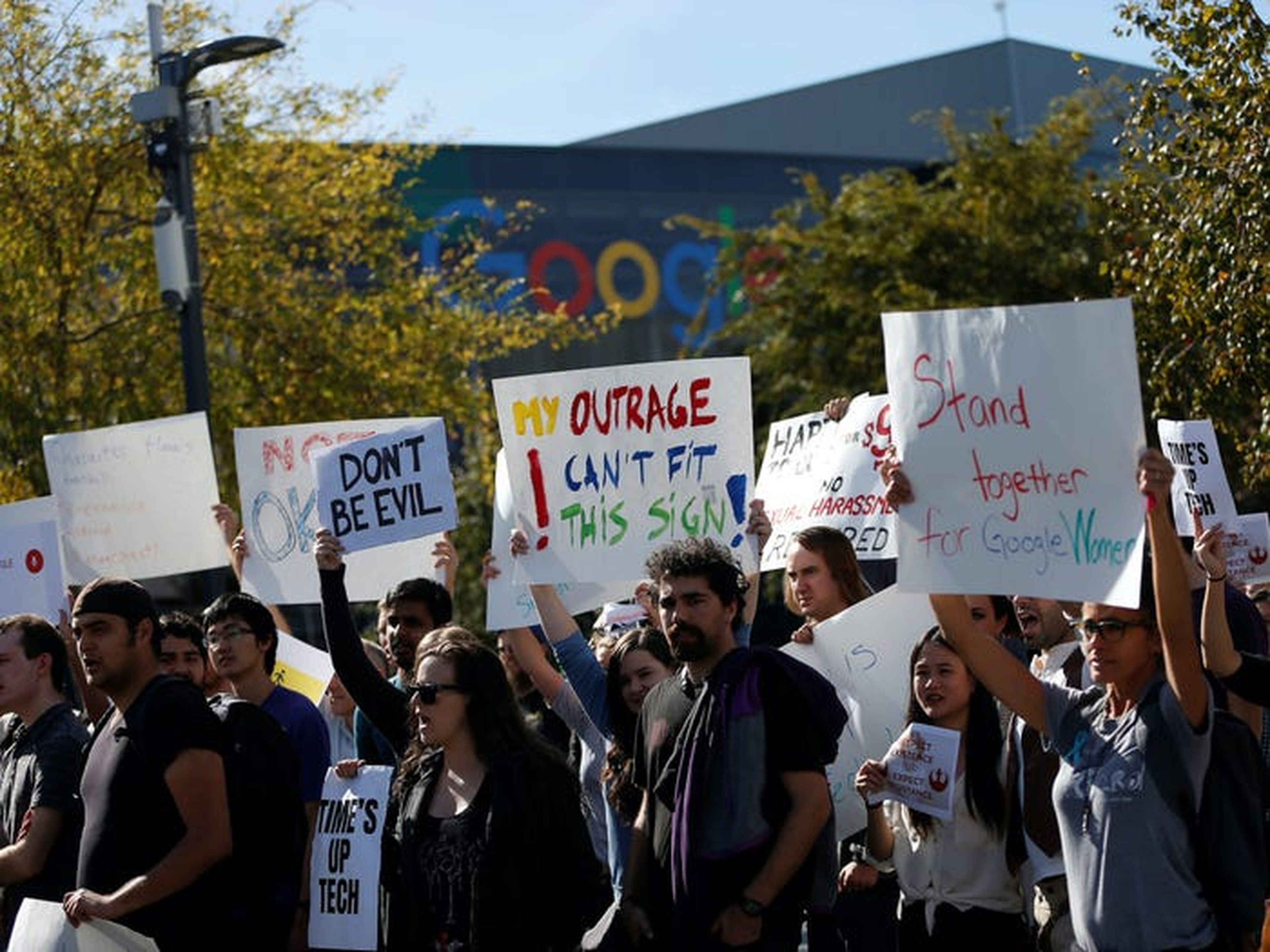 Protesta de trabajadores de Google
