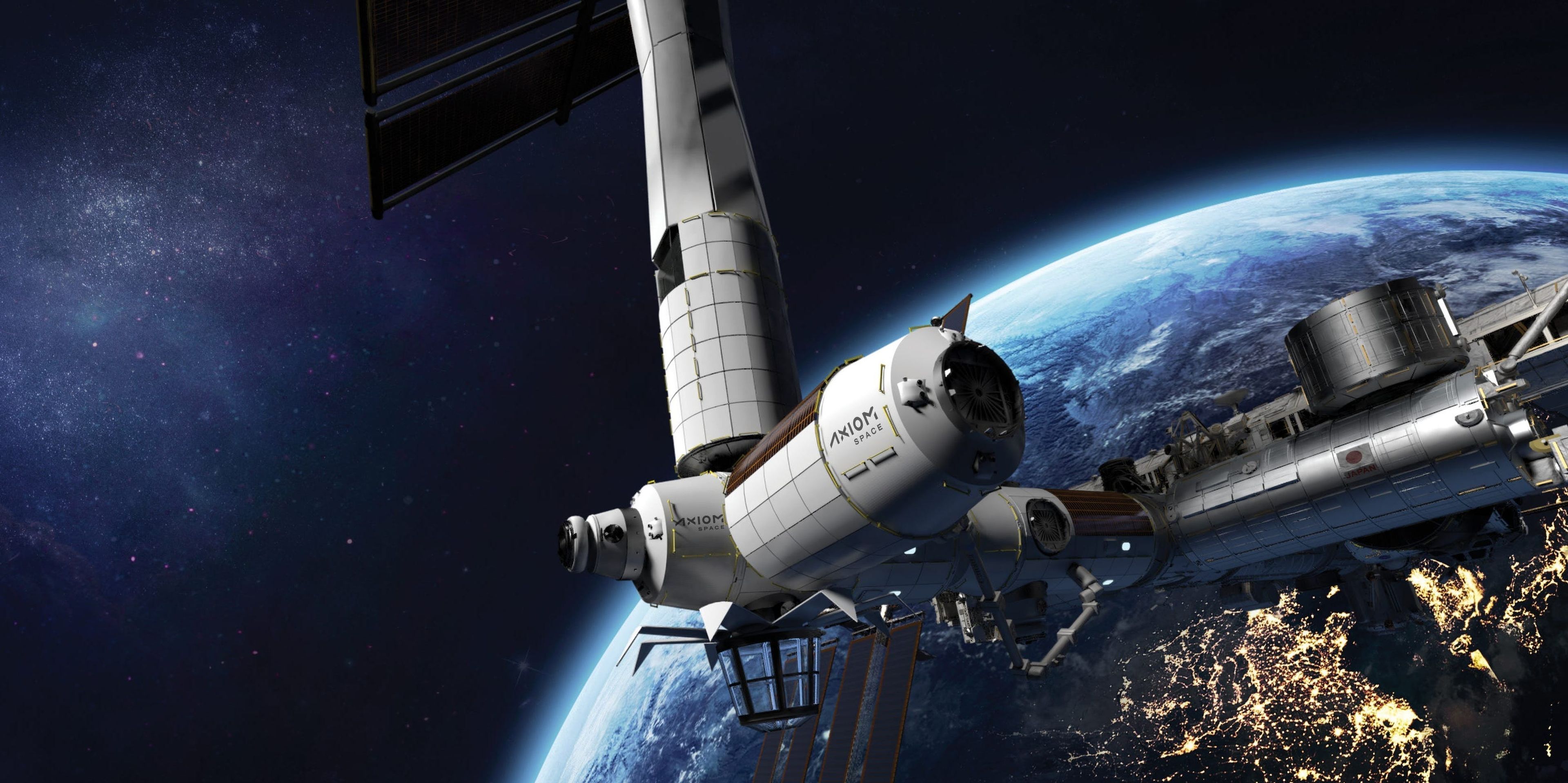 Ilustración de AxStation, la primera estación espacial de una empresa privada.