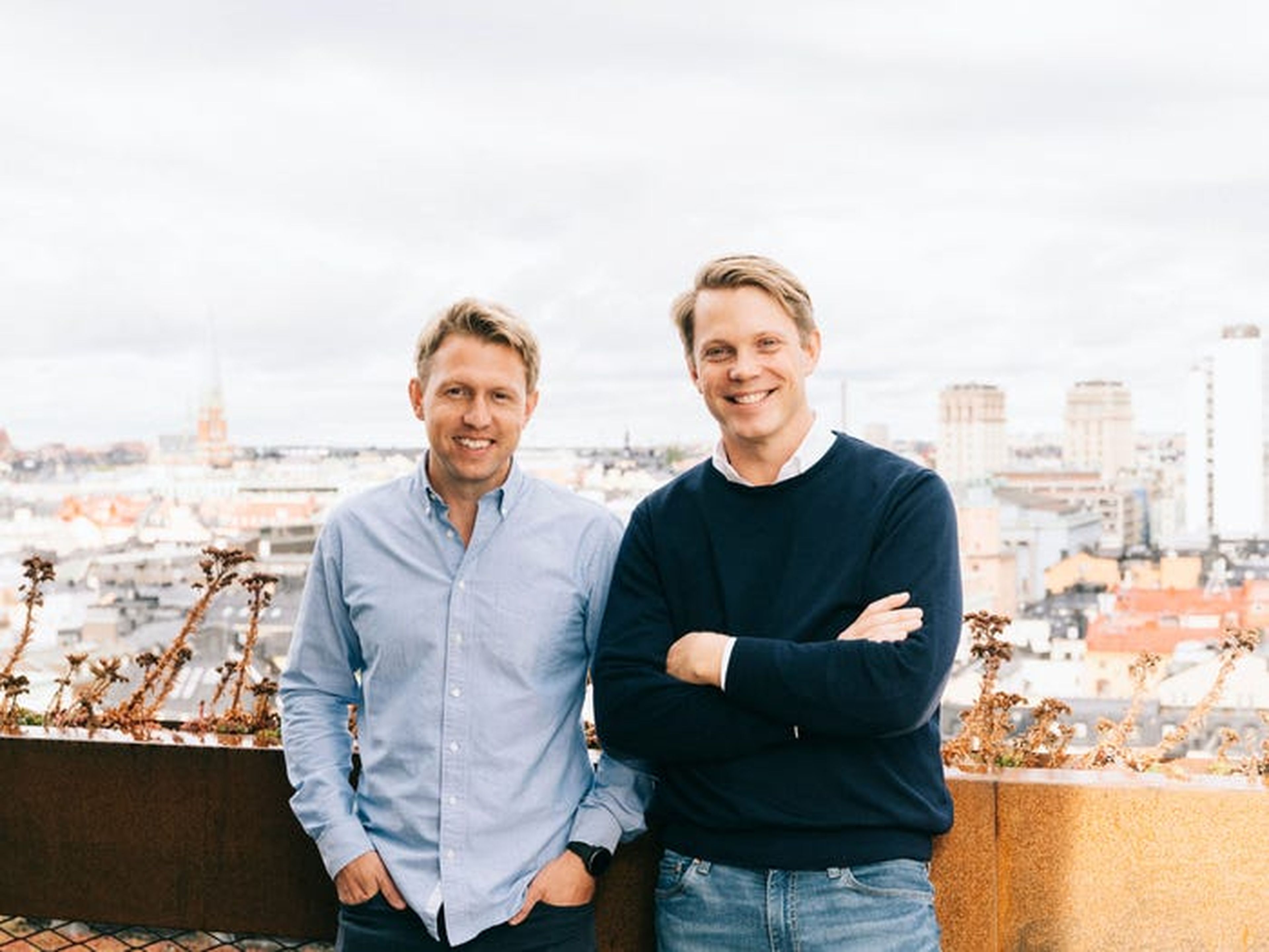 Los cofundadores de Tink, Daniel Kjellén (CEO) y Fredrik Hedberg (CTO).