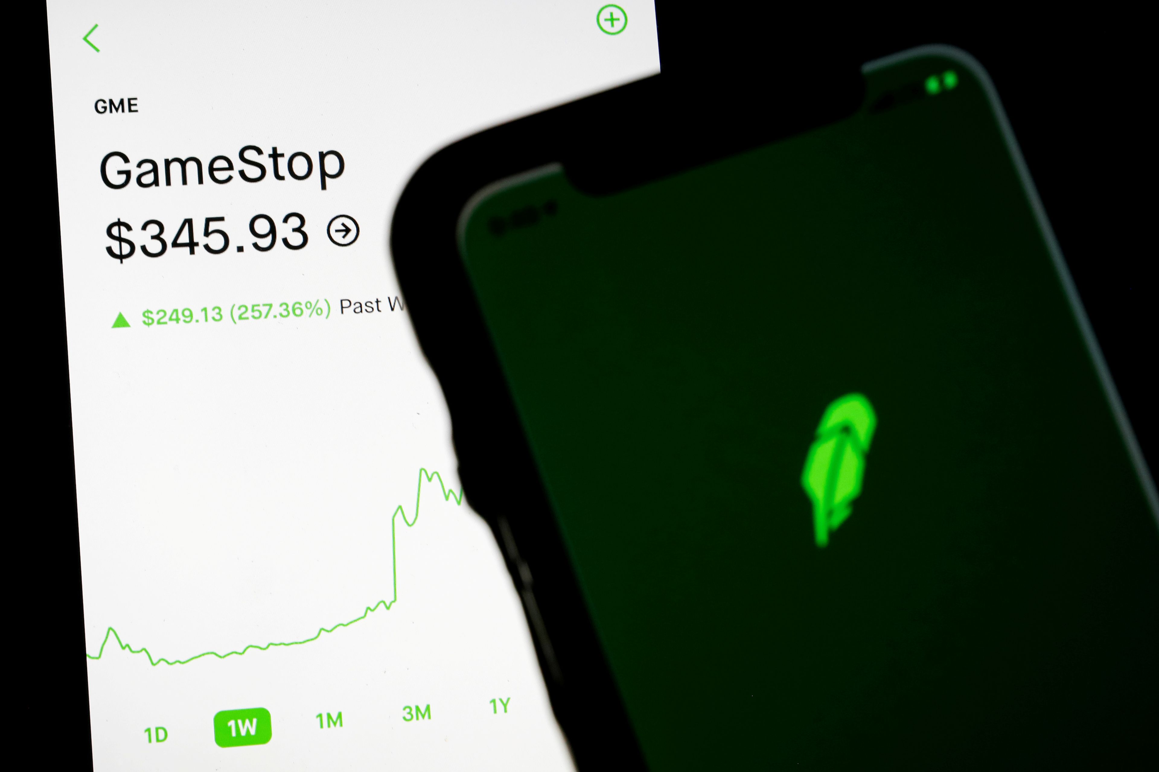 La app de Robinhood para comprar acciones.