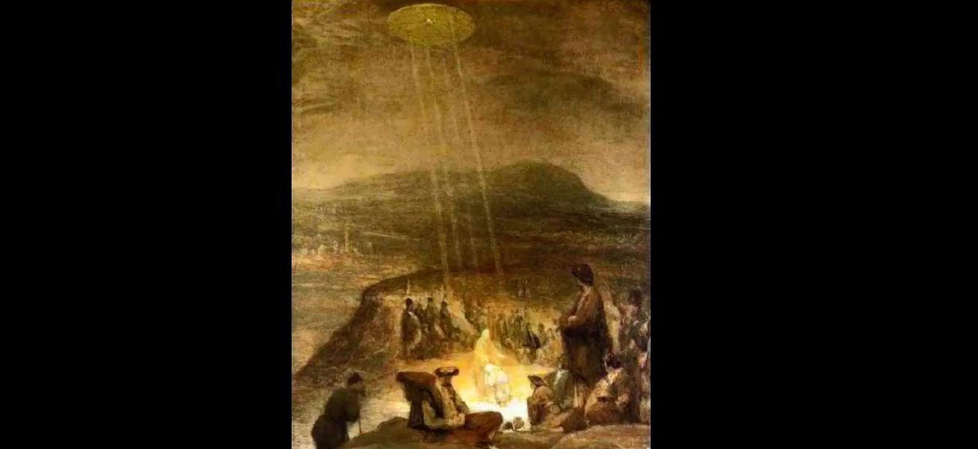Esta representación del bautismo de Cristo podría tener un OVNI, según se mire