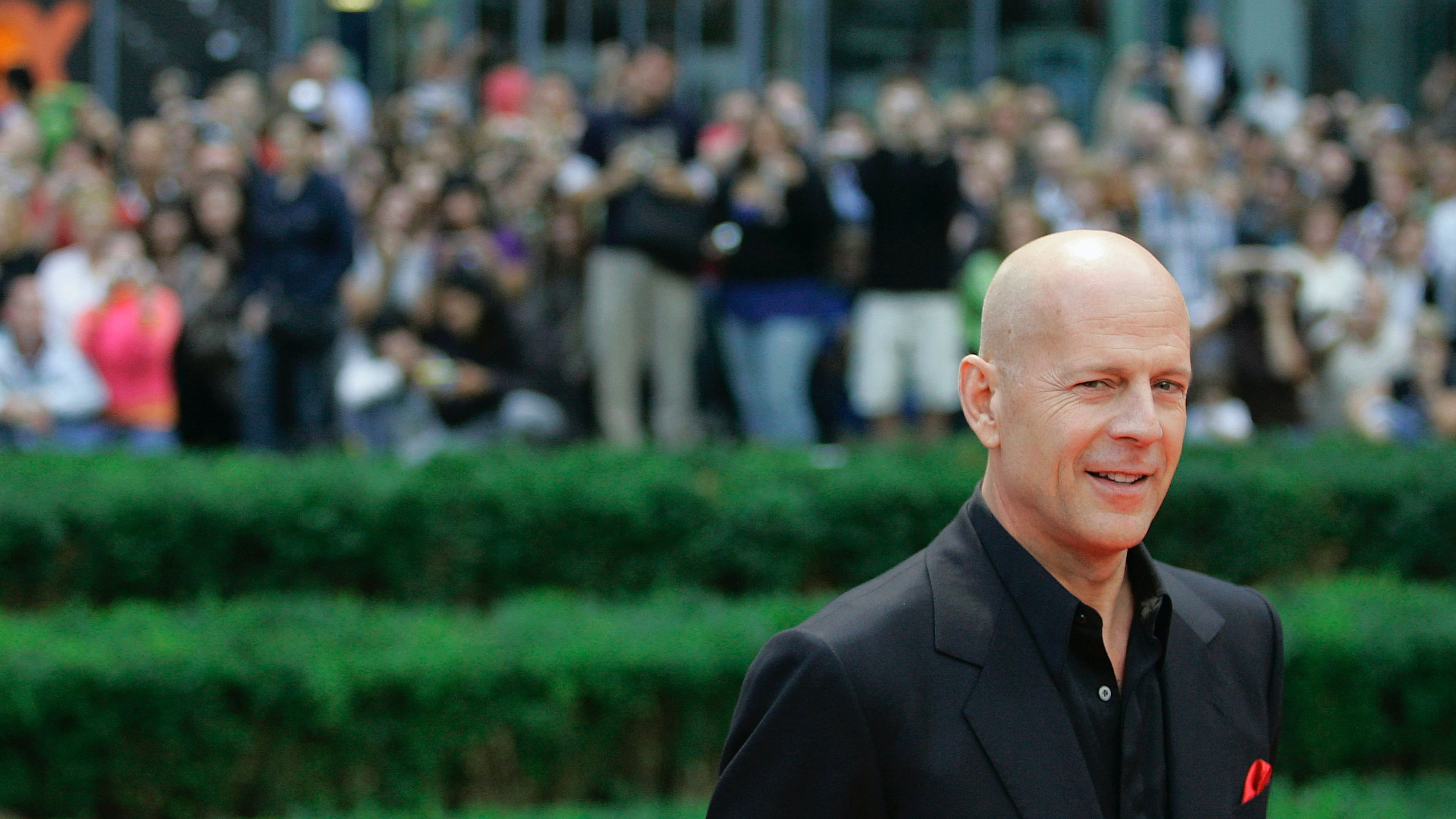 Bruce Willis en la presentación de La Jungla 4 en Alemania.