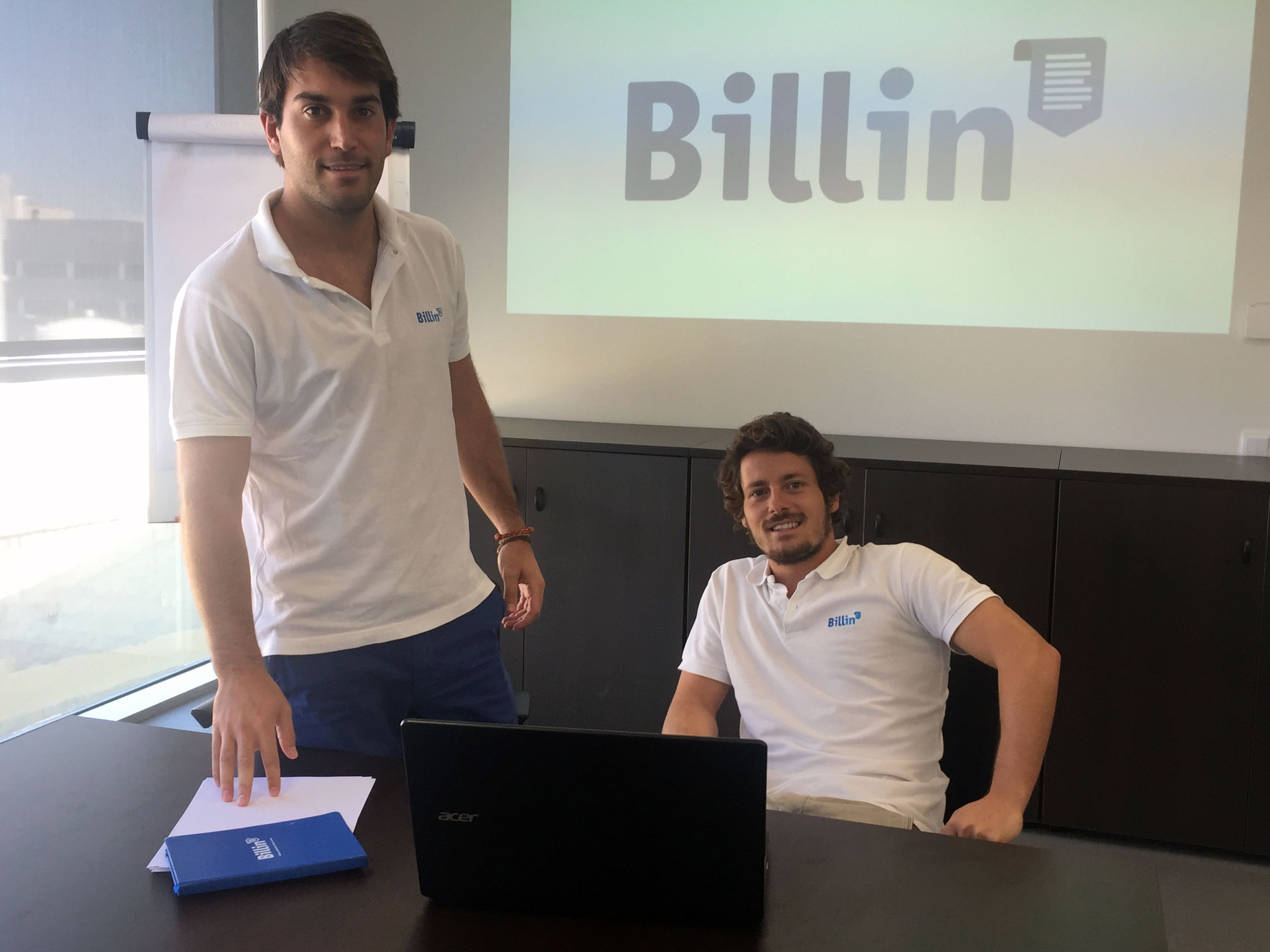 Los fundadores de la startup española Billin