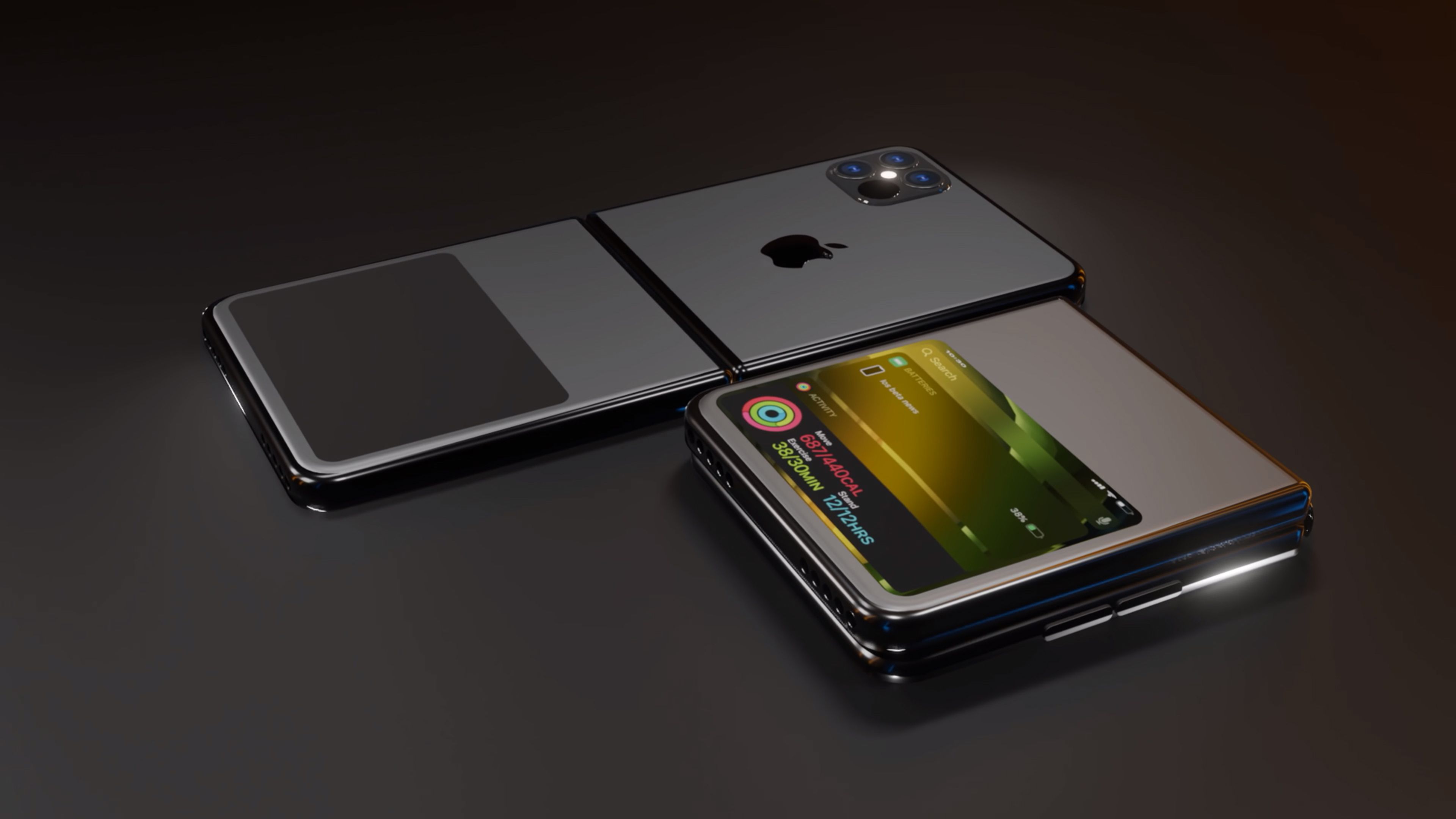 Concepto del diseño del iPhone plegable