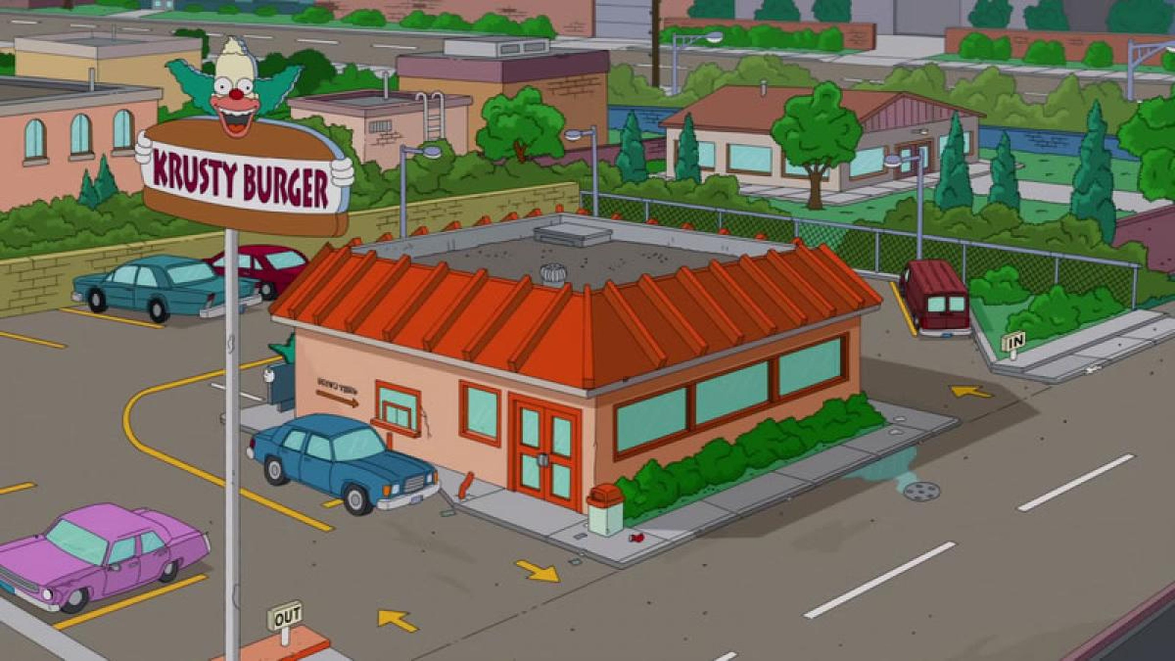 Bar Krusty Burger.
