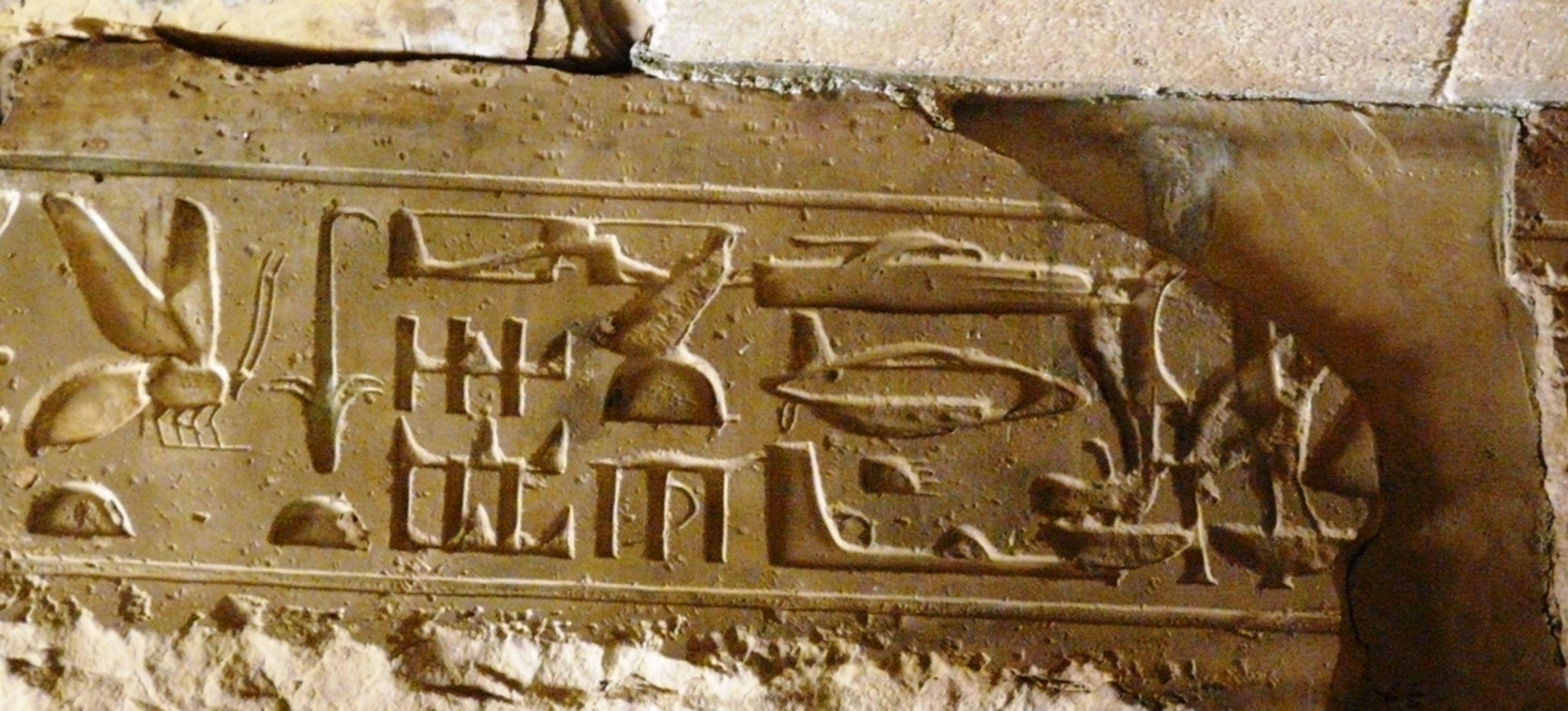 Los supuestos helicópteros de un hieroglifo en Egipto