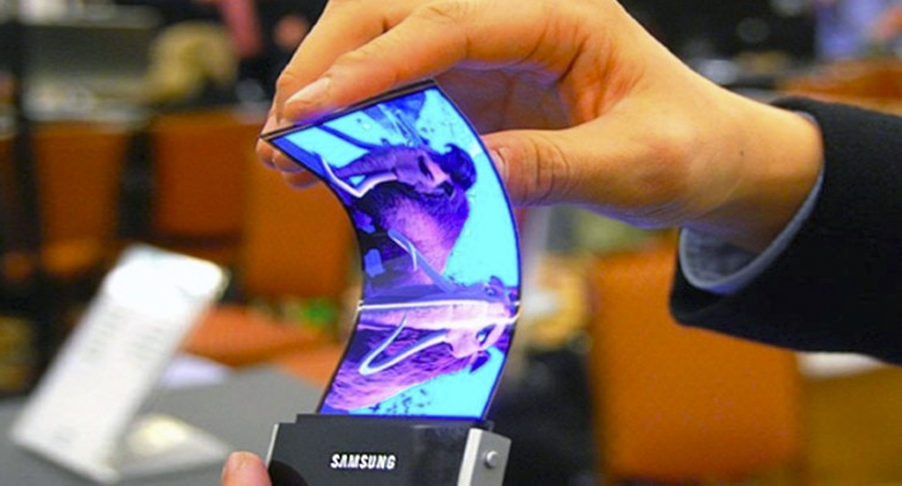 Prototipo de pantalla enrollable de Samsung
