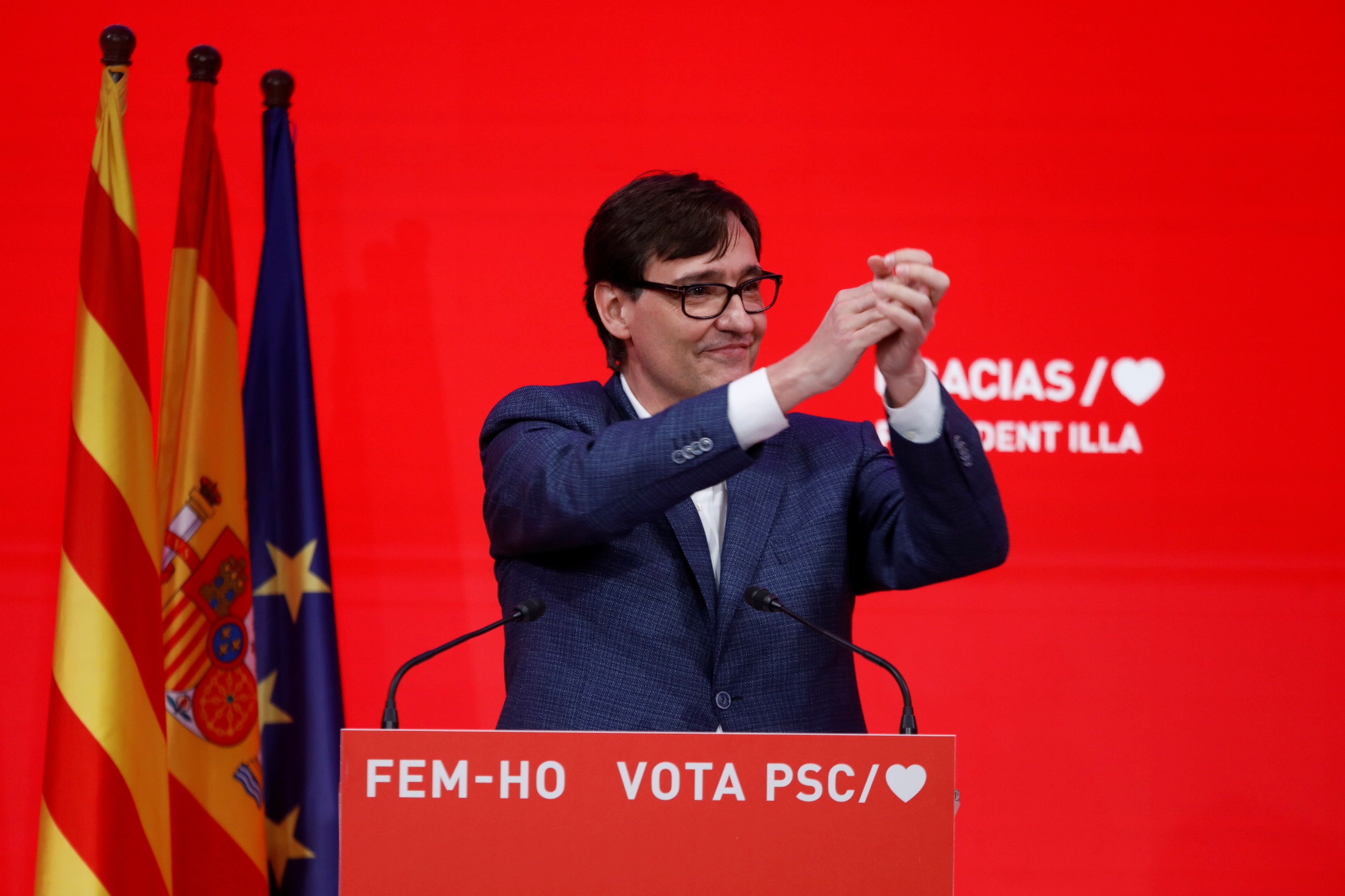 Salvador Illa, candidato del PSC a la Generalitat