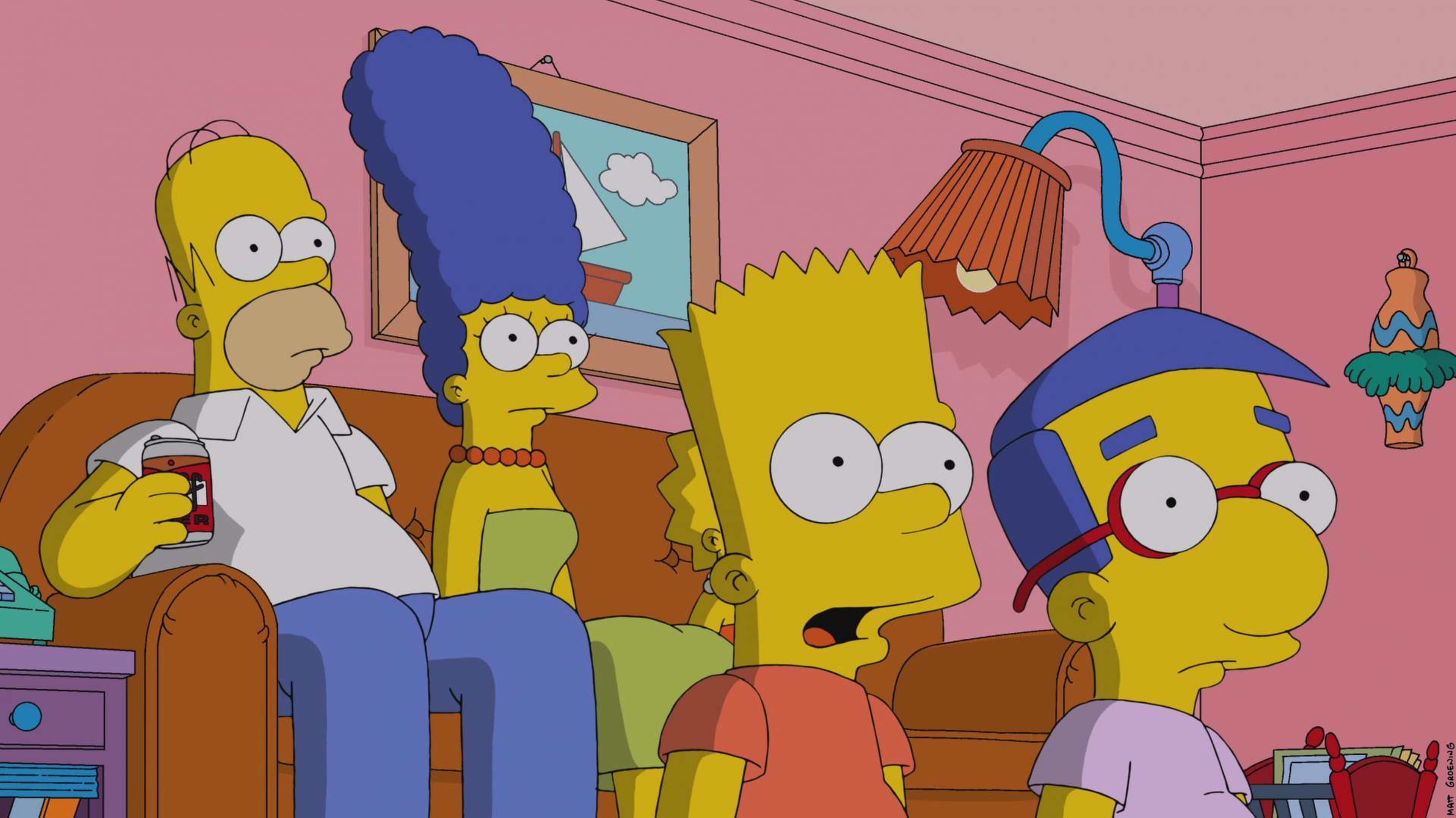 Simpson viendo la tele