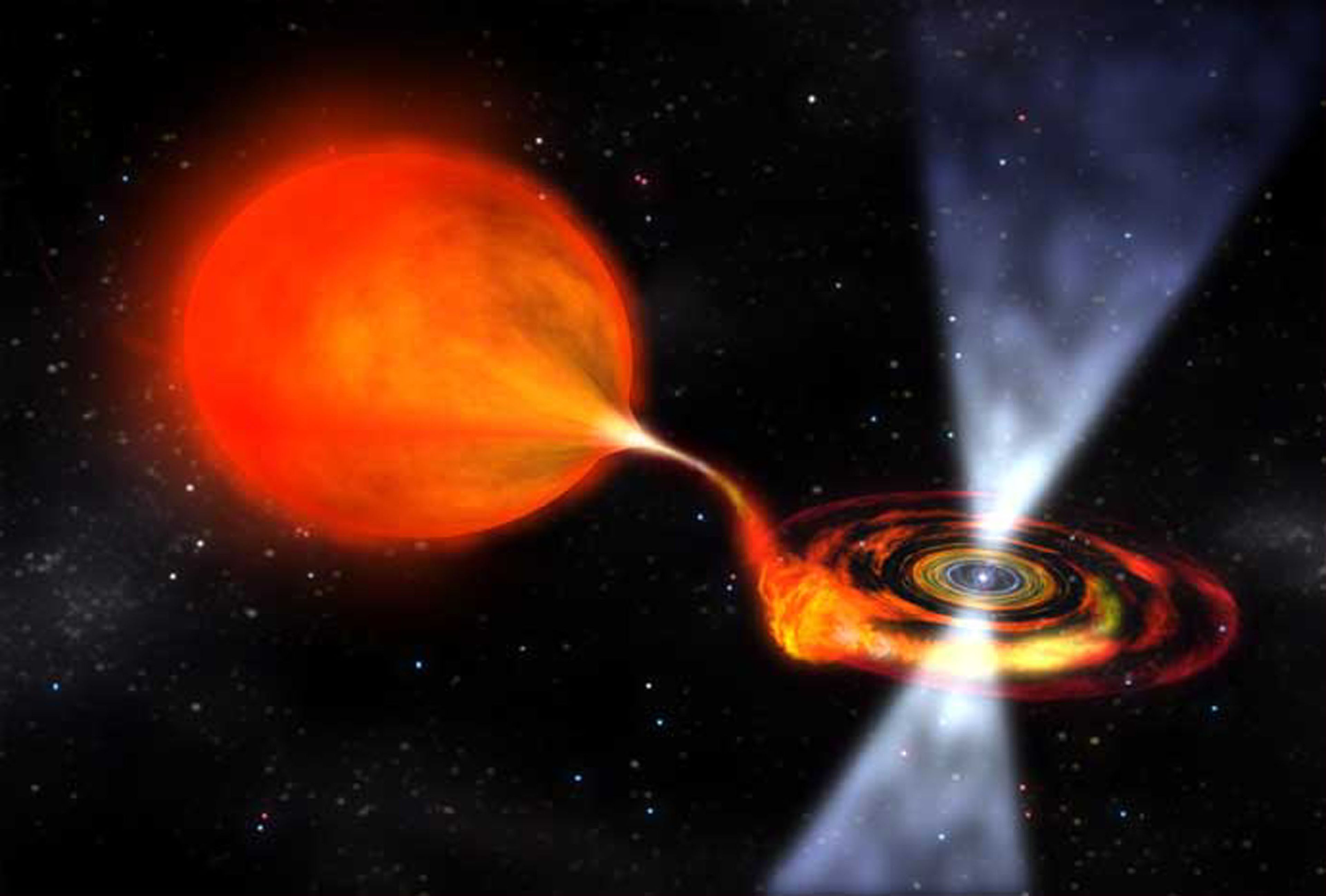 Animación del nacimiento de un púlsar tras una supernova.