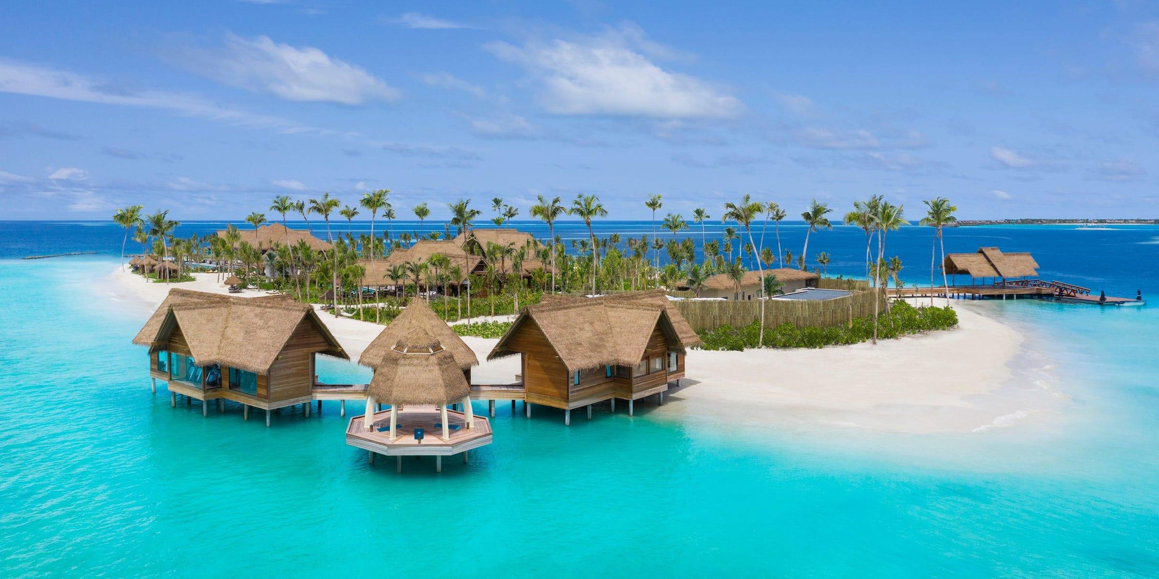 Waldorf Astoria's Ithaafushi private island in the Maldives.