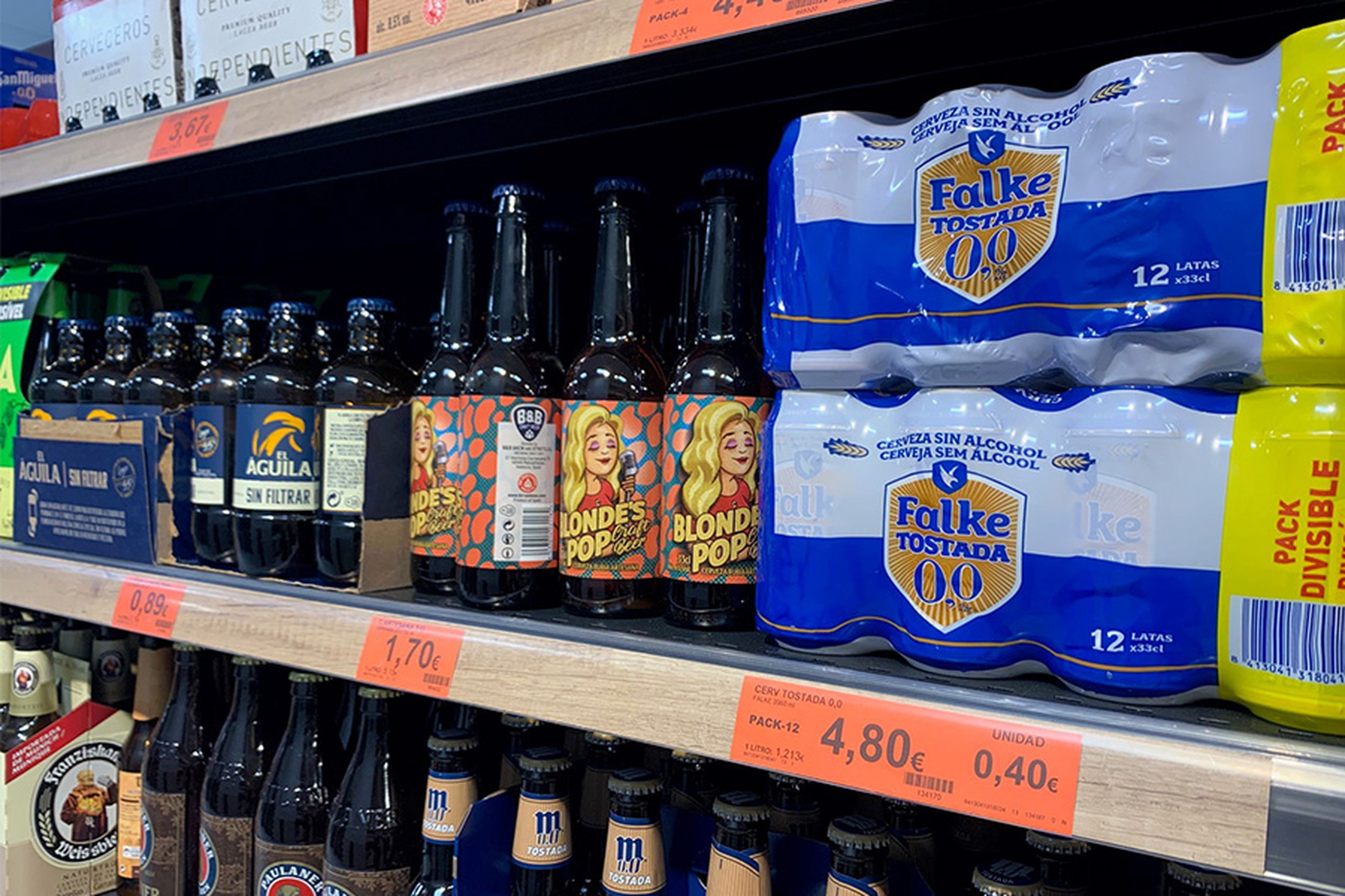 Los amantes de la cerveza ya tienen una nueva opción en Mercadona: la Falke Tostada 0,0%