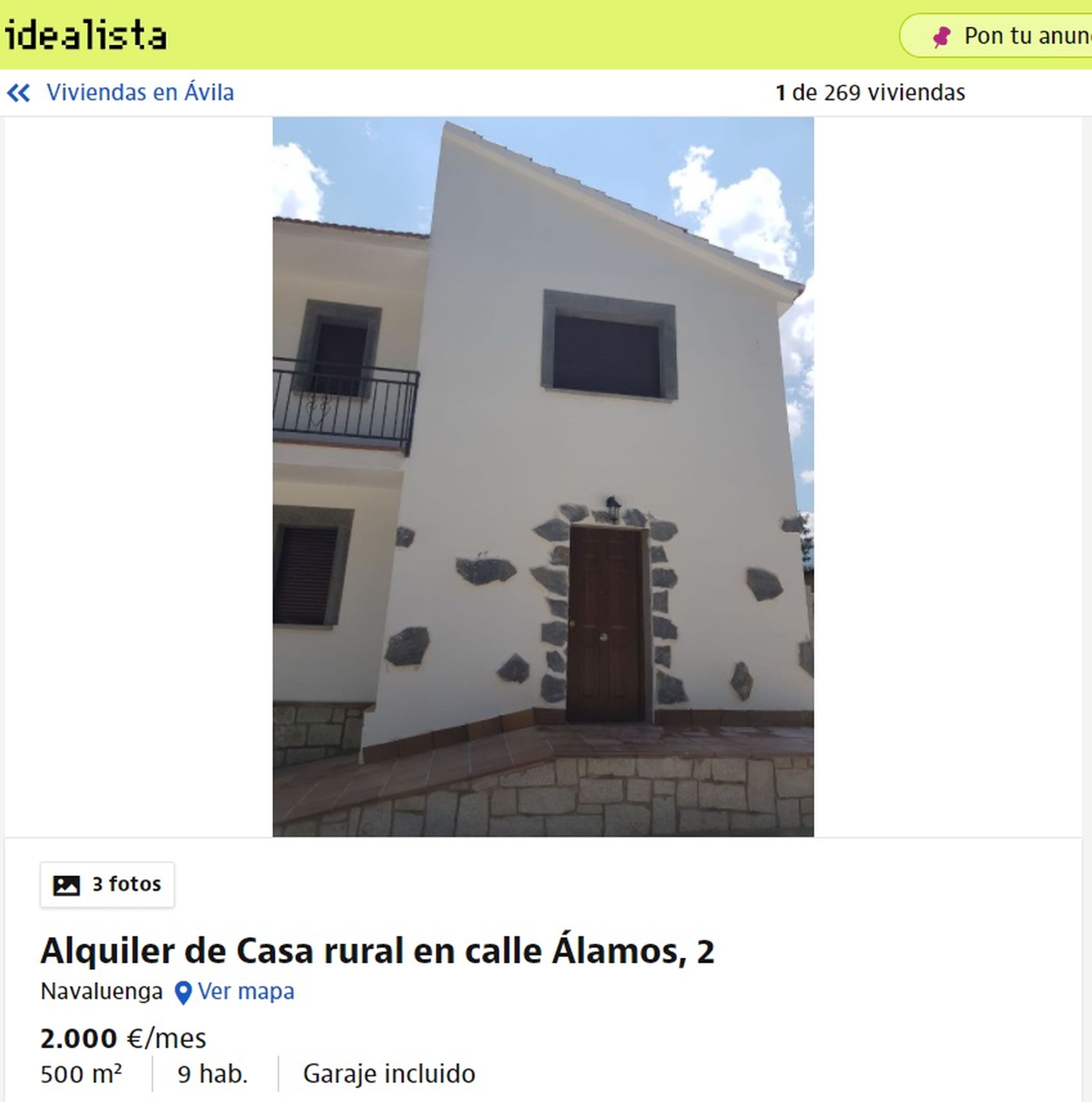 Ávila – 2000 euros