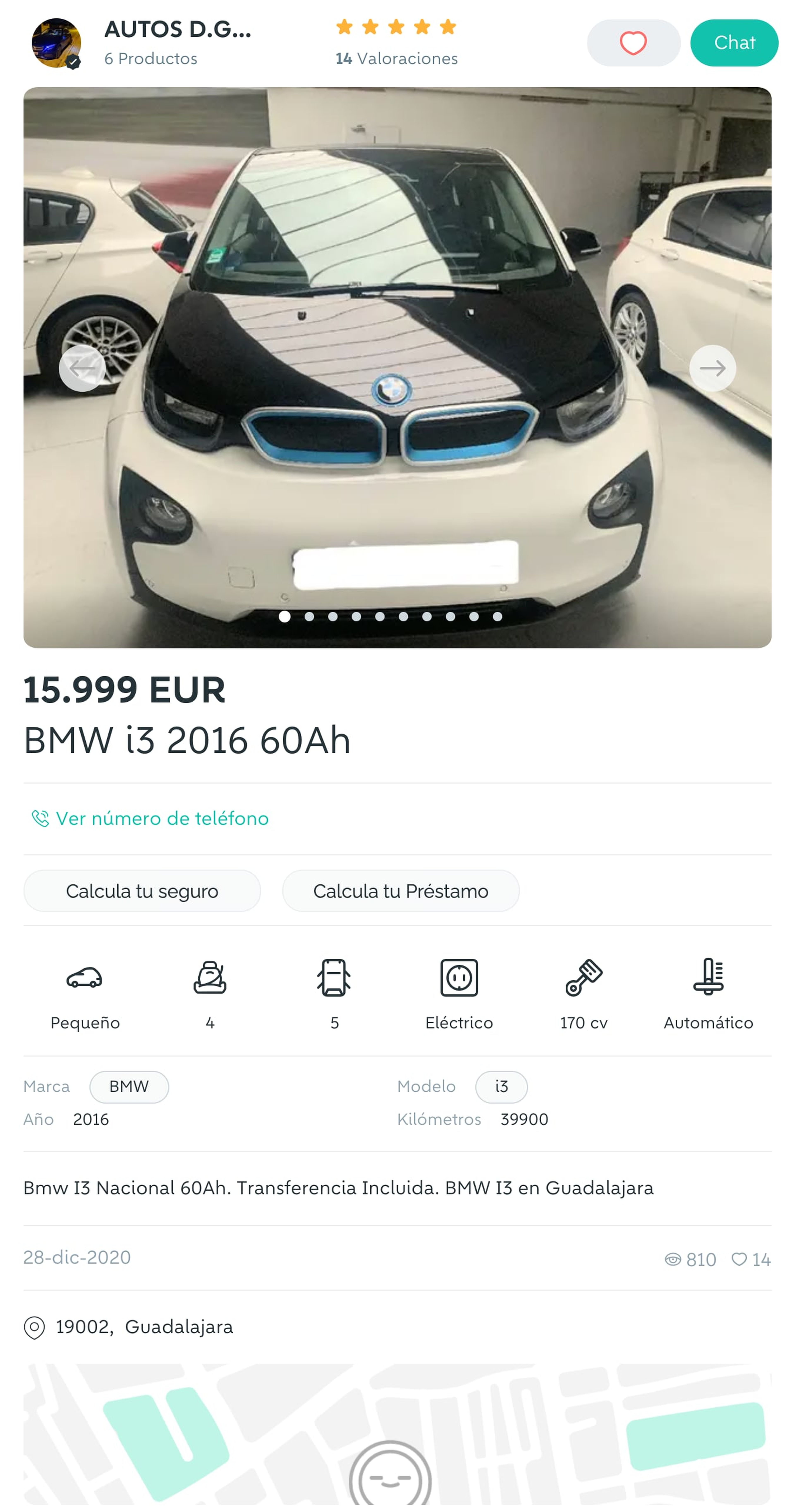 BMW i3 búsqueda wallapop