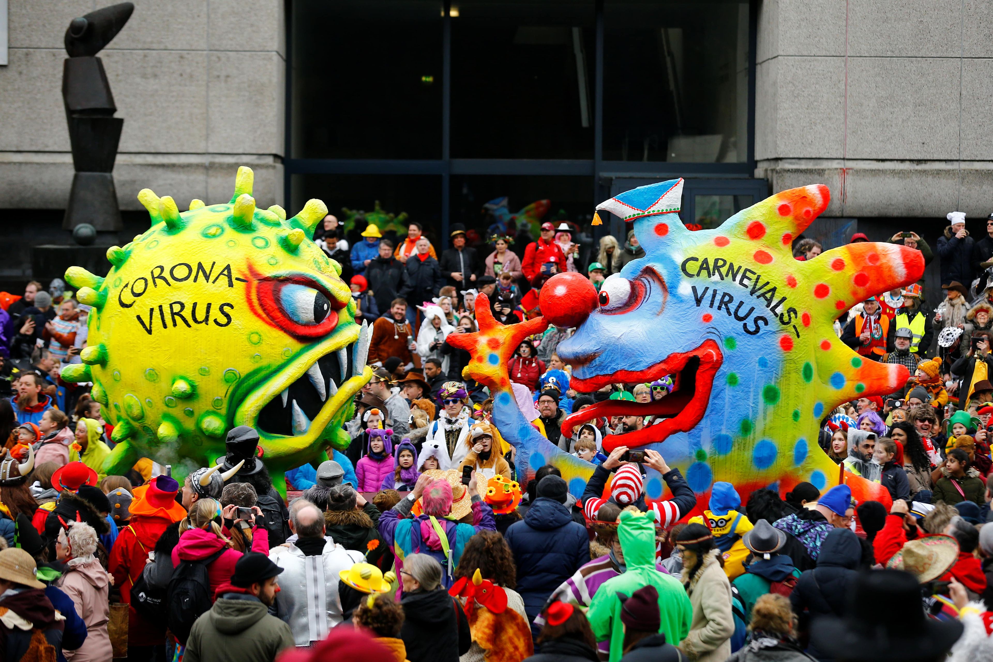 Desfile de carnaval en Dusseldorf, Alemania, en febrero de 2020.