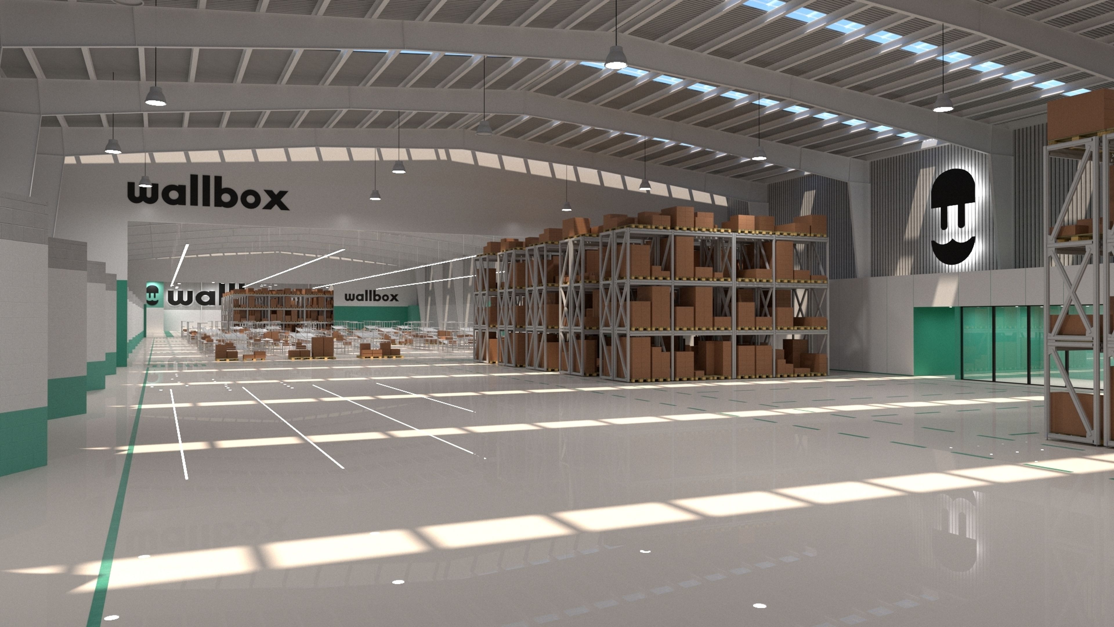Imagen del diseño de la futura fábrica de Wallbox en Barcelona