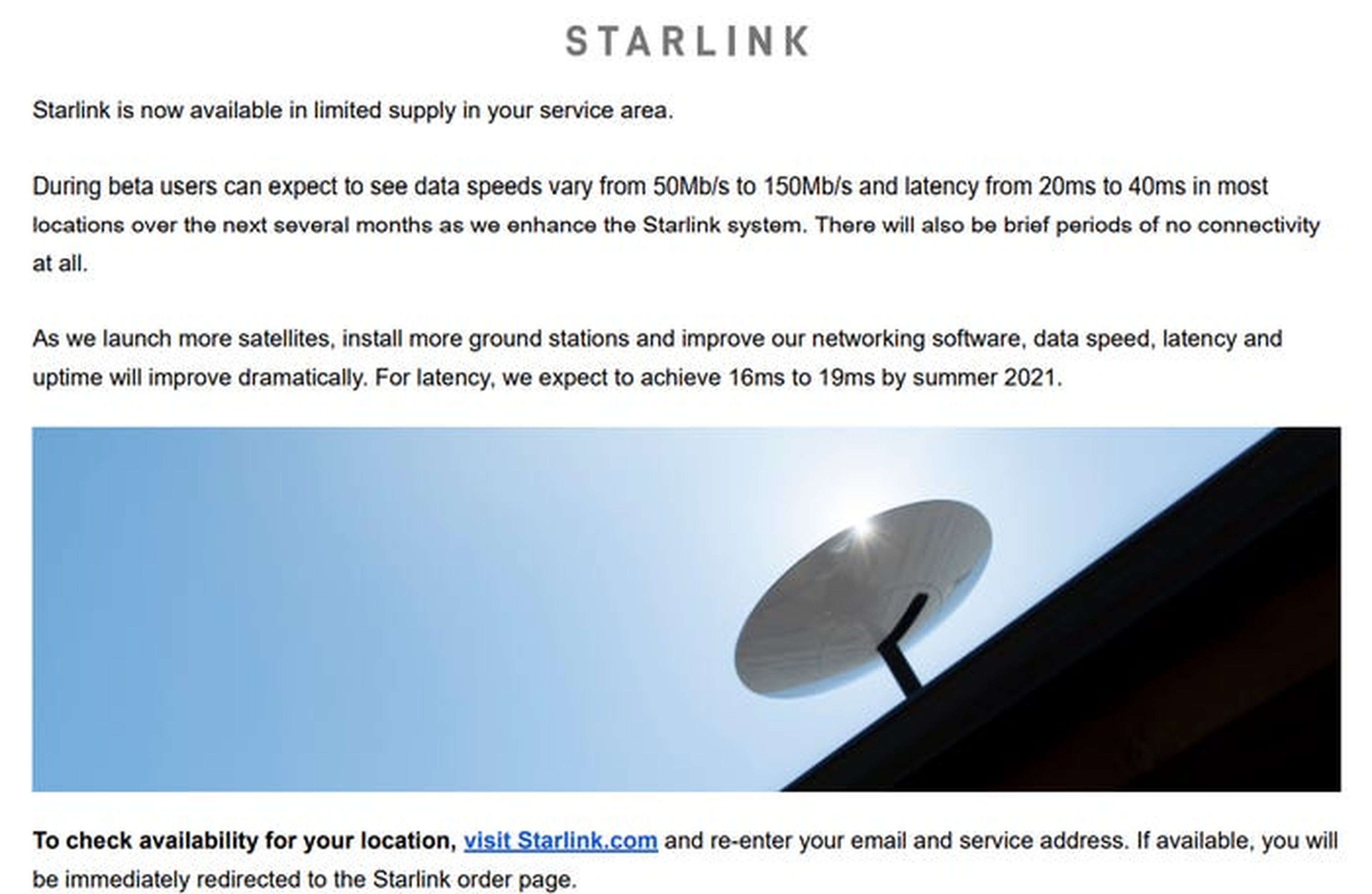 Pero justo cuando Hughes Net dejó de tener sentido, tuve suerte: apareció la opción de Starlink