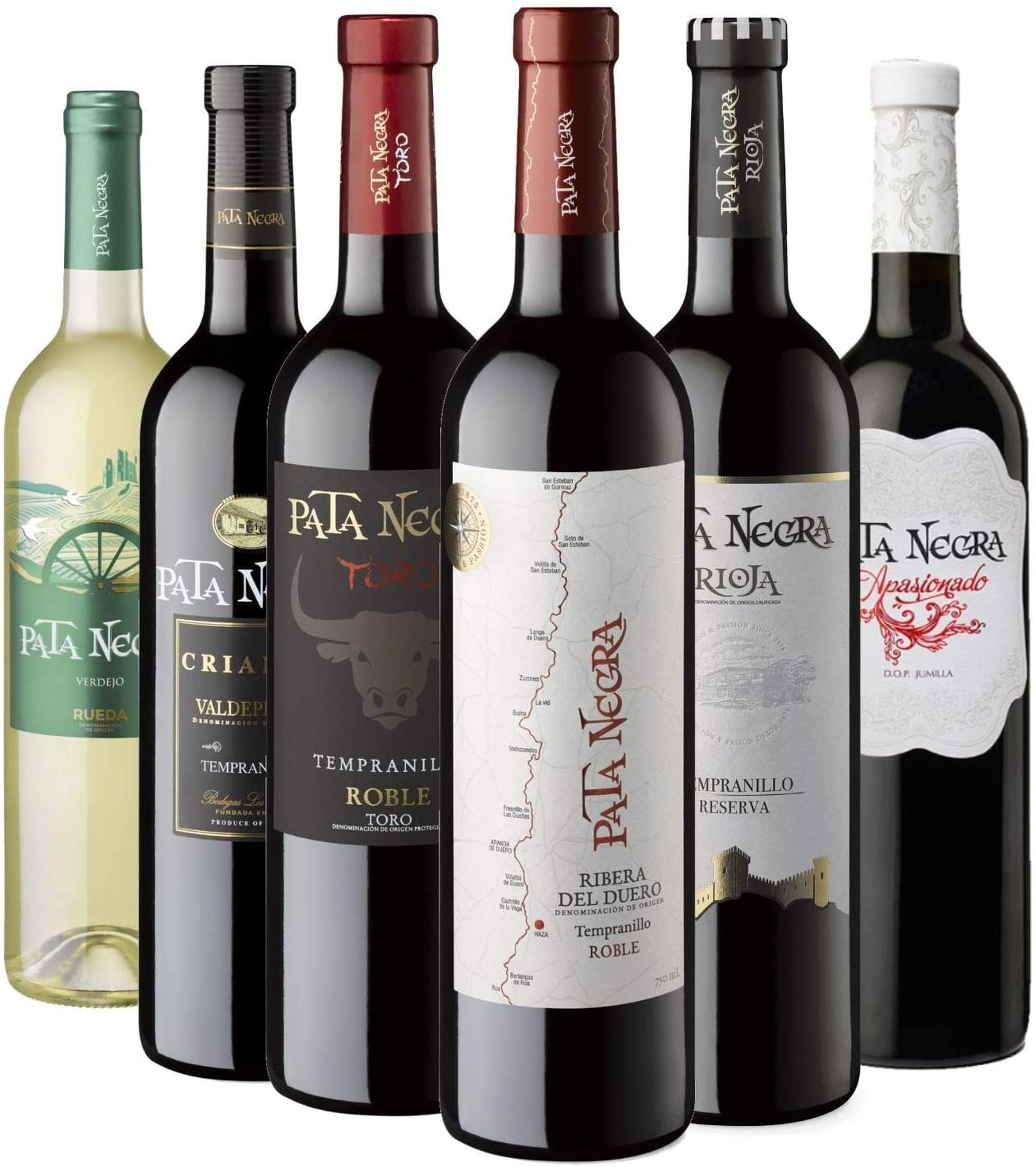 Selección de vinos Pata Negra