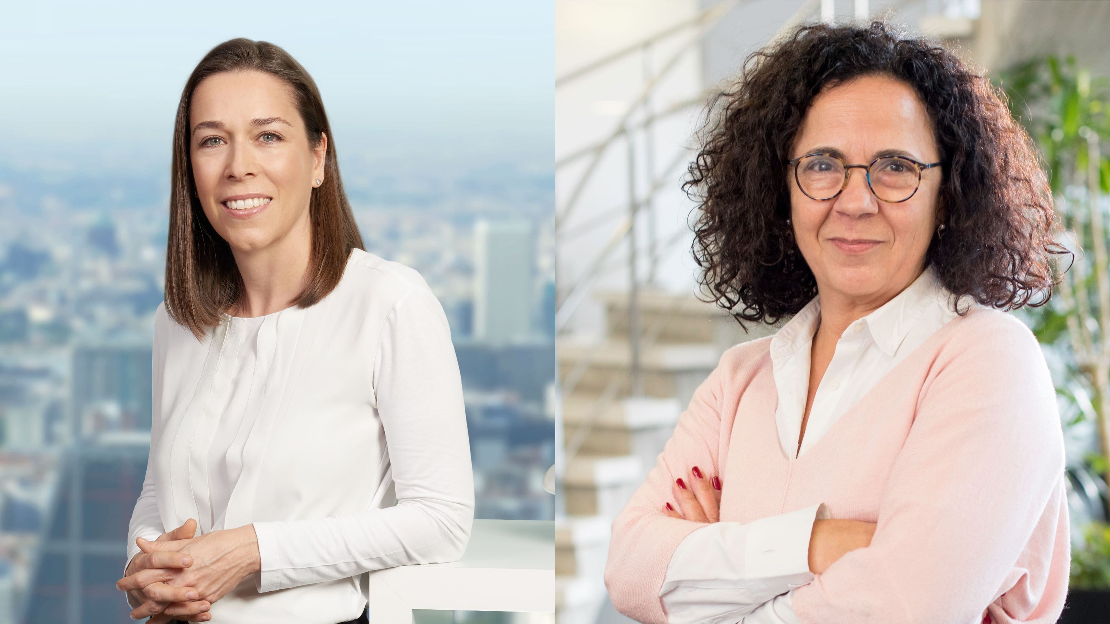 Susana Zumel (i), directora de Sistemas de Información en CEPSA; y Joana Frontela (d), directora del Centro de Investigación de CEPSA.
