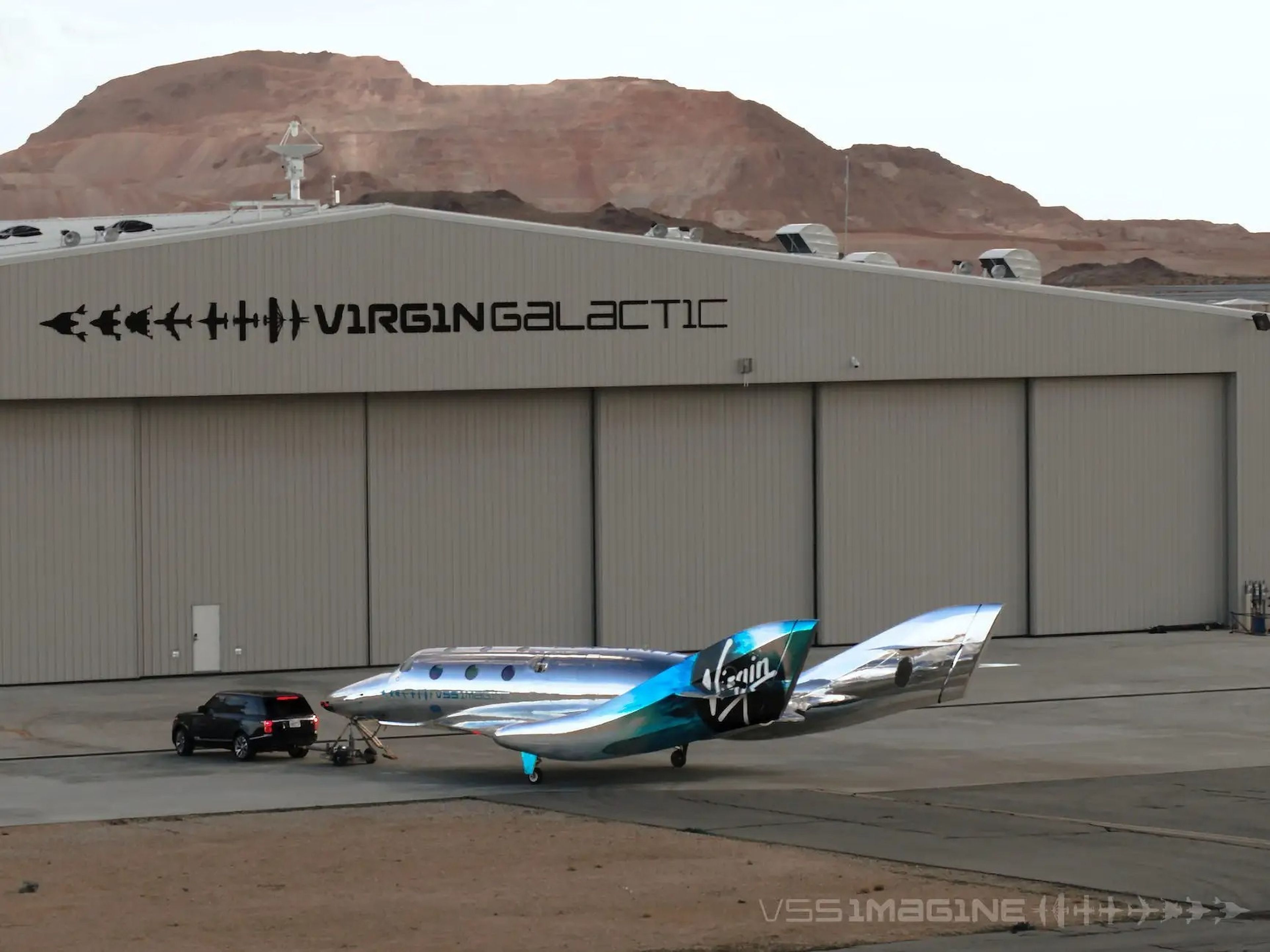 La VSS Imagine es la tercera nave espacial de Virgin Galactic.