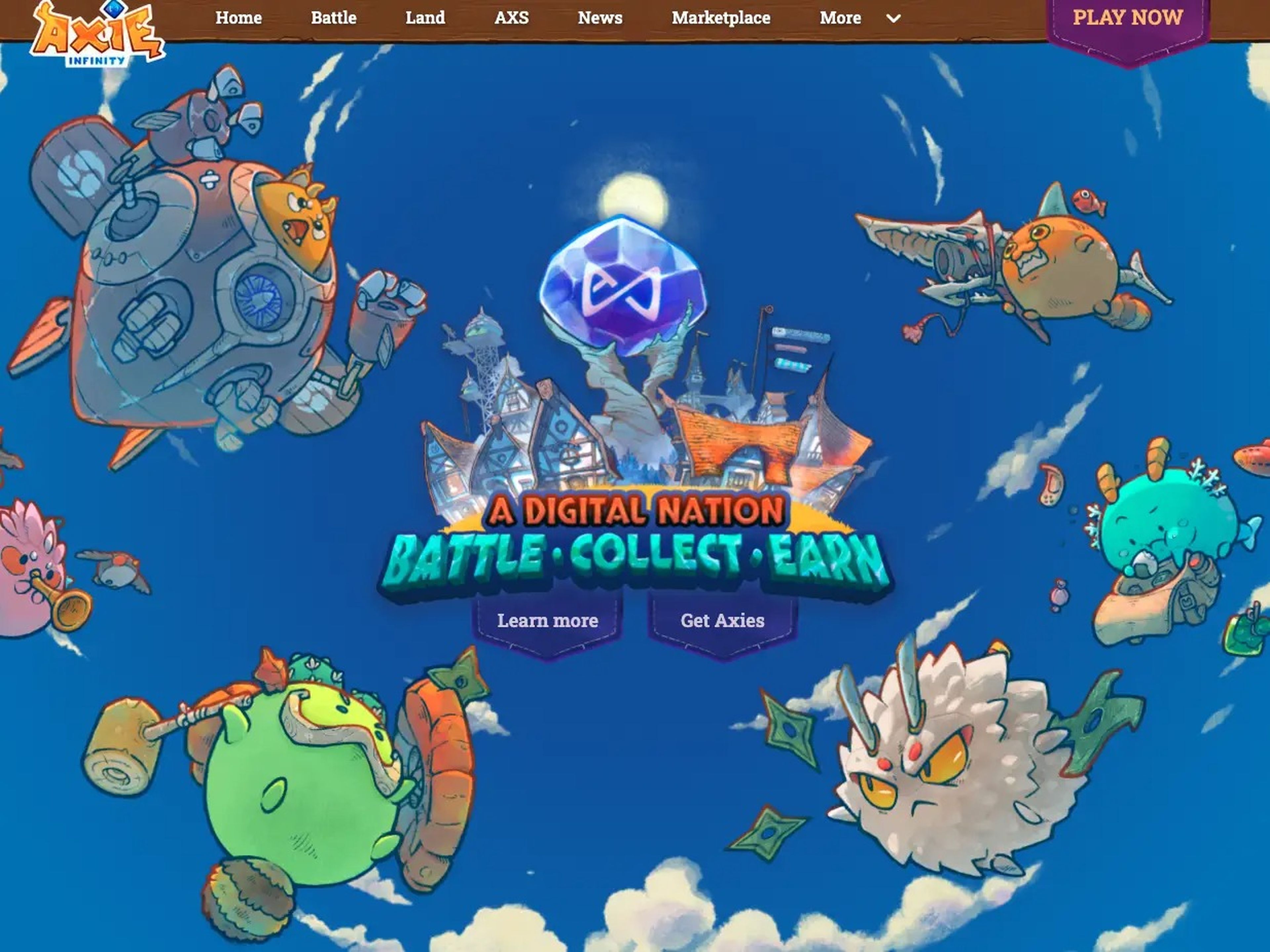 Axie Infinity provides NFTs that cater to the gaming community.