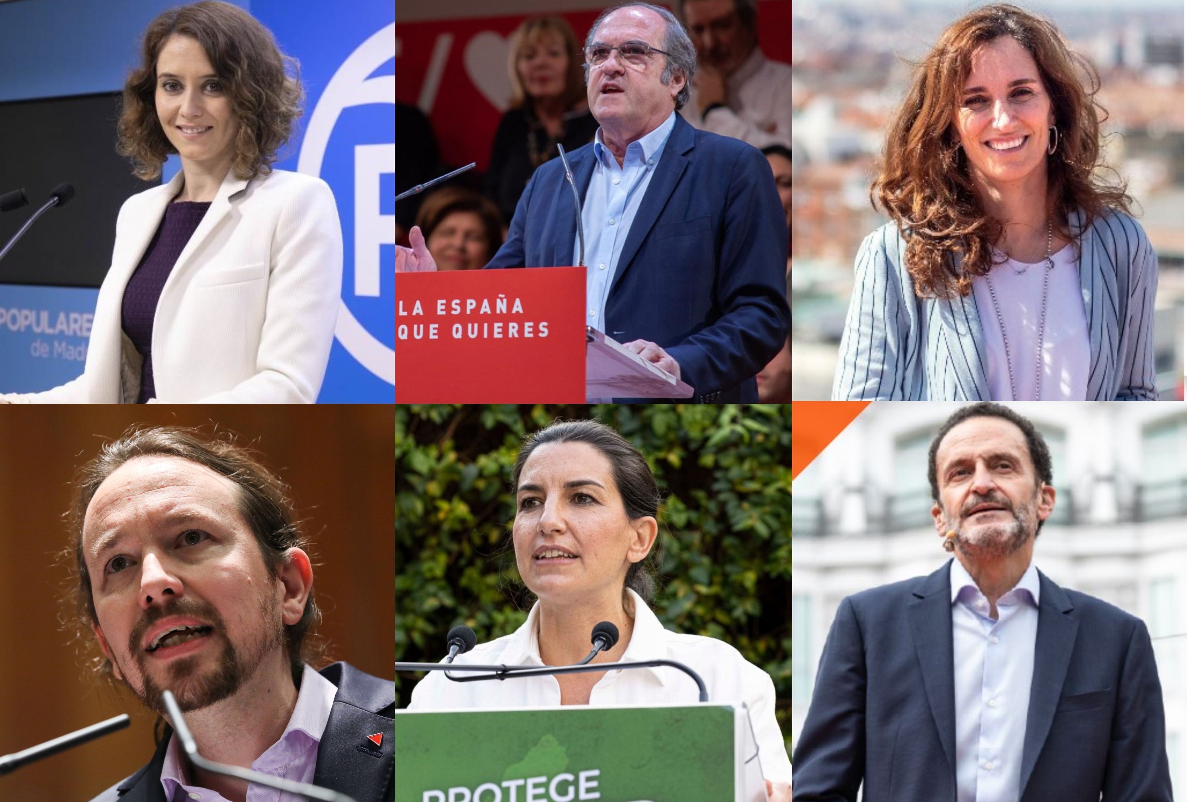candidatos elecciones 4 de mayo 2021 Comunidad de Madrid