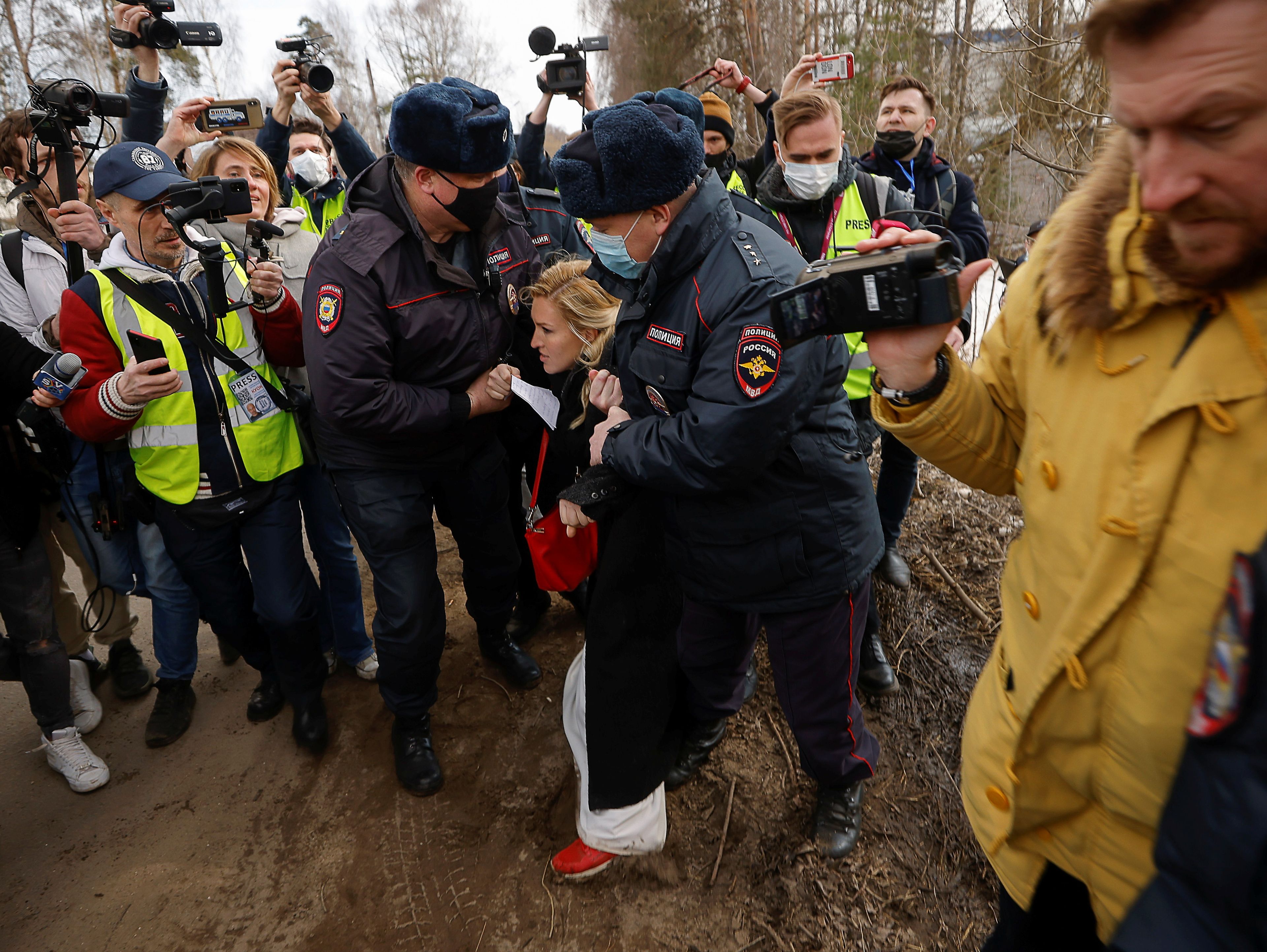 Detención de Anastasiya Vasilyeva, aliada de Alexéi Navalni (Reuters)