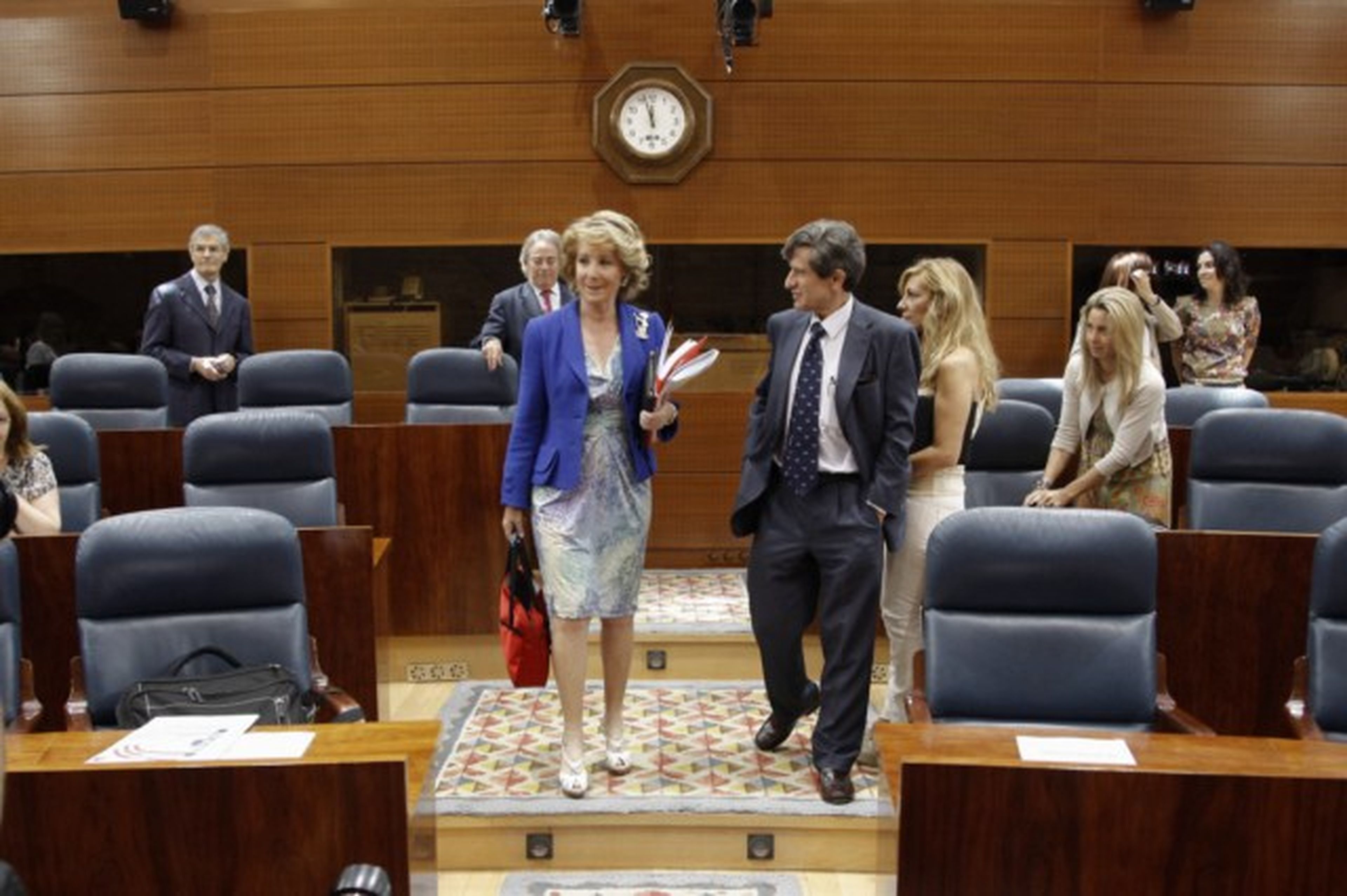 Esperanza Aguirre en la Asamblea de Madrid.