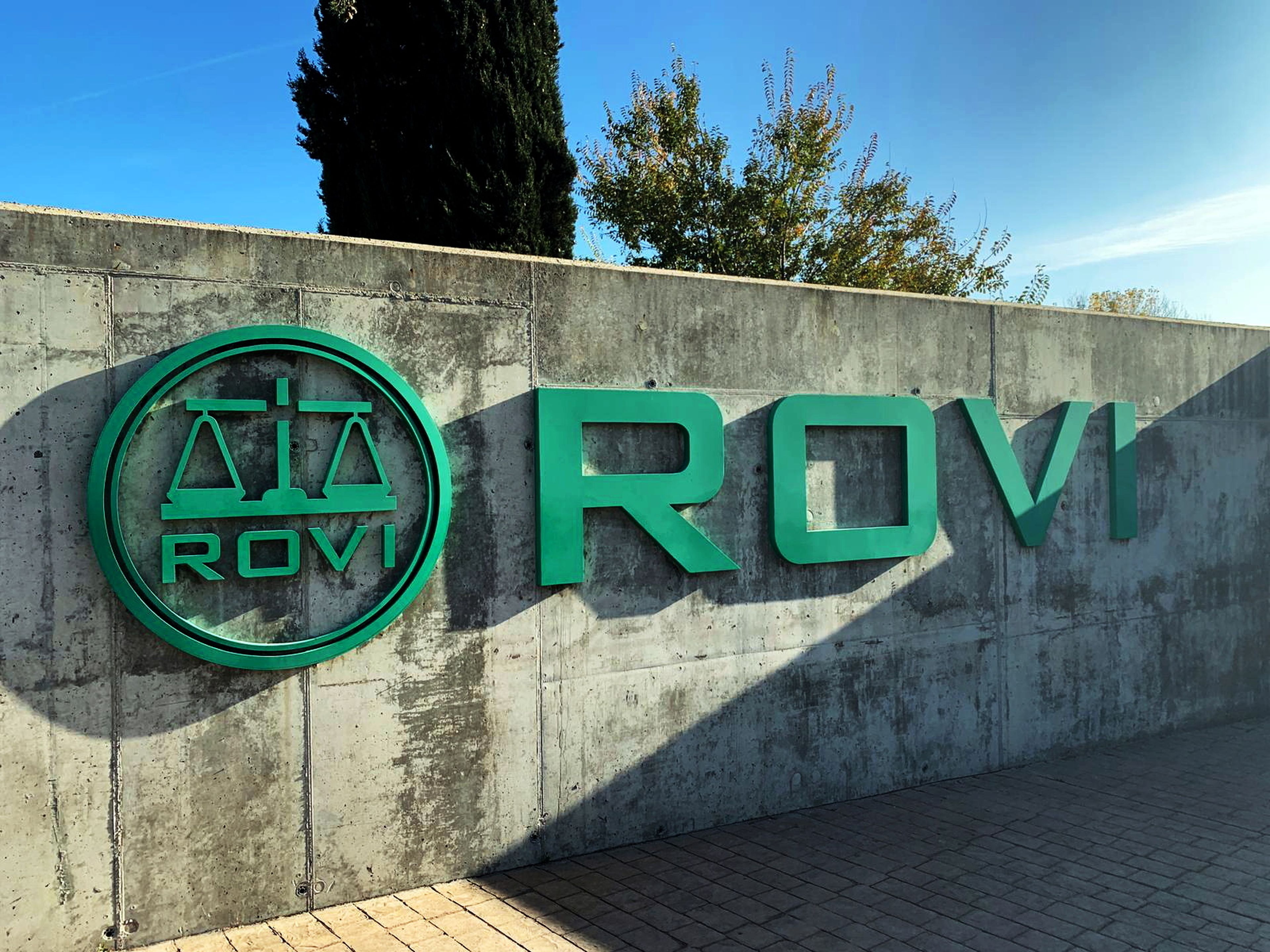 Logo de los laboratorios farmacéuticos Rovi
